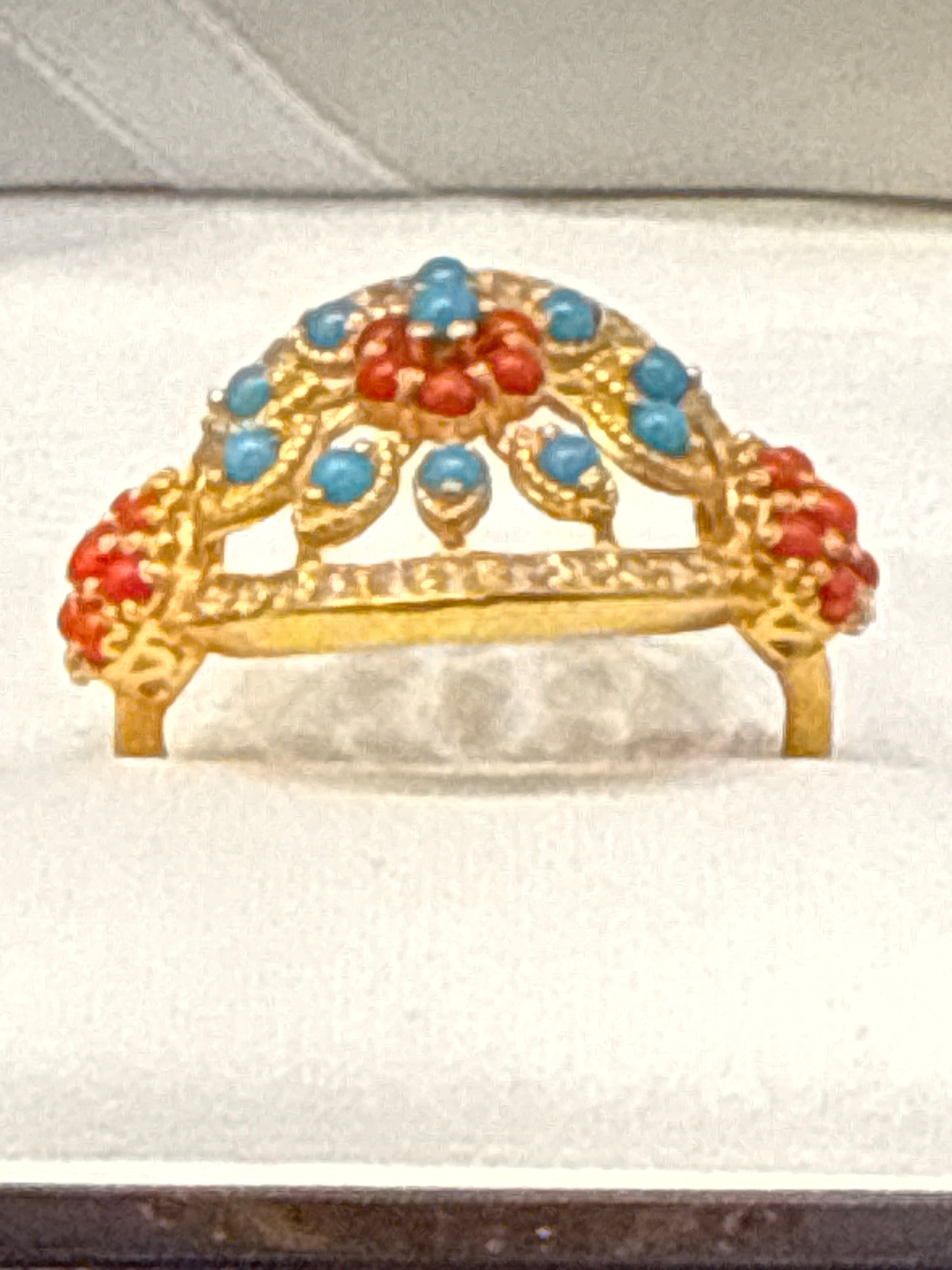 Gemstone Ring 22K Gold Size8, Weight: 4.3g SKU:RW074