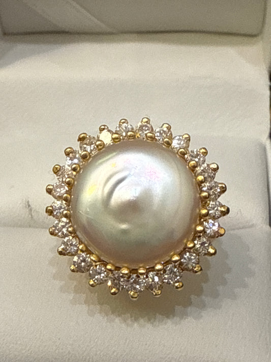 Ring 22K Gold Size5.5, Weight: 8.8g  SKU:R111w