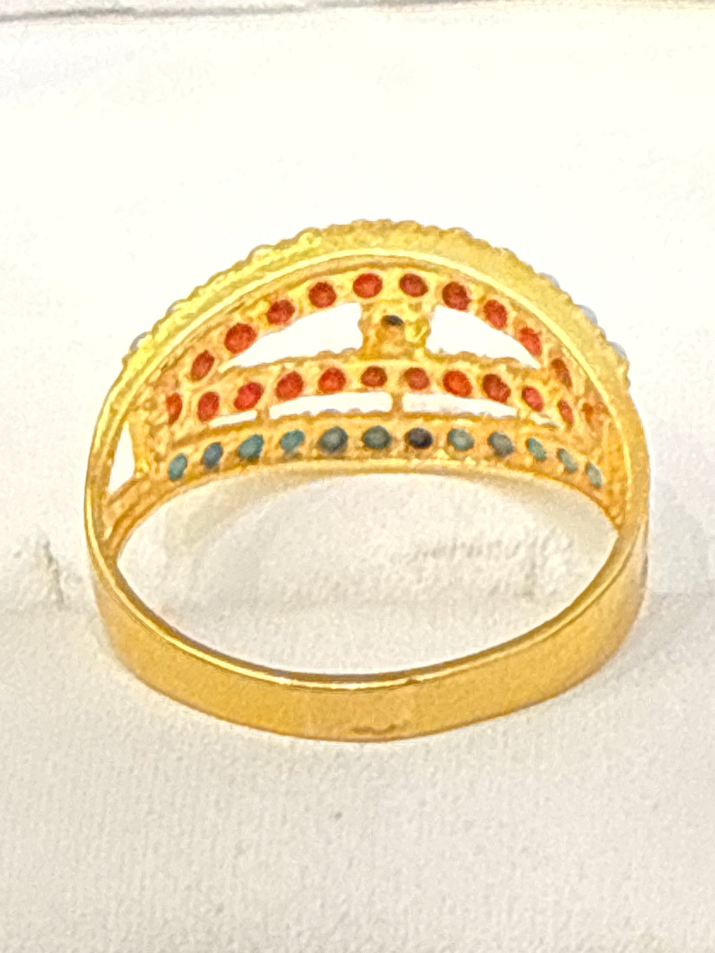 Gemstone Ring 22K Gold 8Size , Weight: 3.2g SKU:RW081