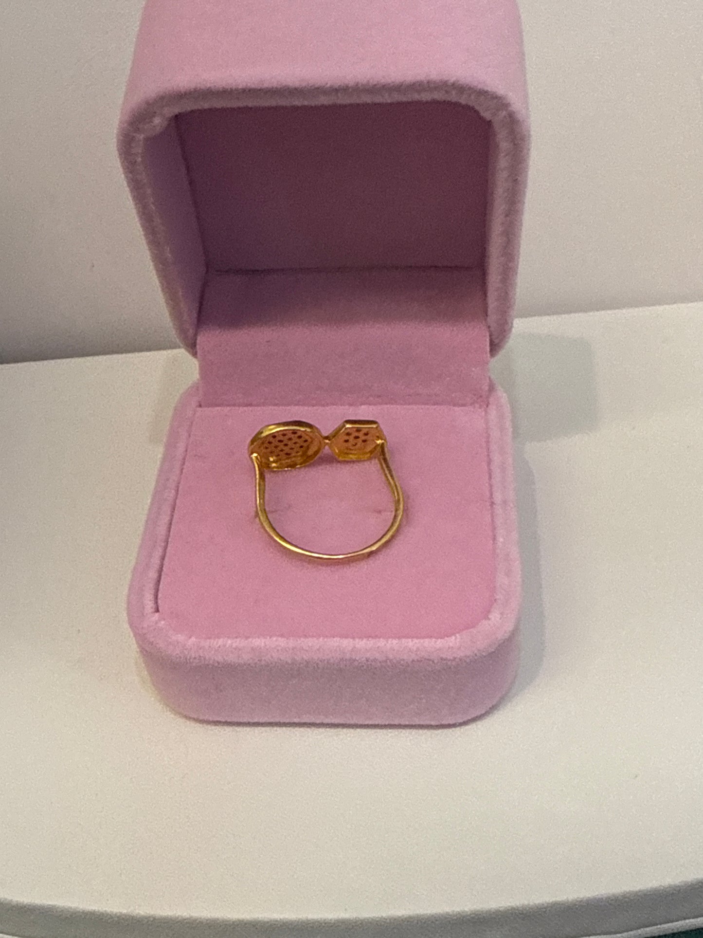 Italian Modern Style Ring White Sapphire Crystal 1.0 CT, 22K Gold Size: 7, Weight: 3.3, SKU:R170W