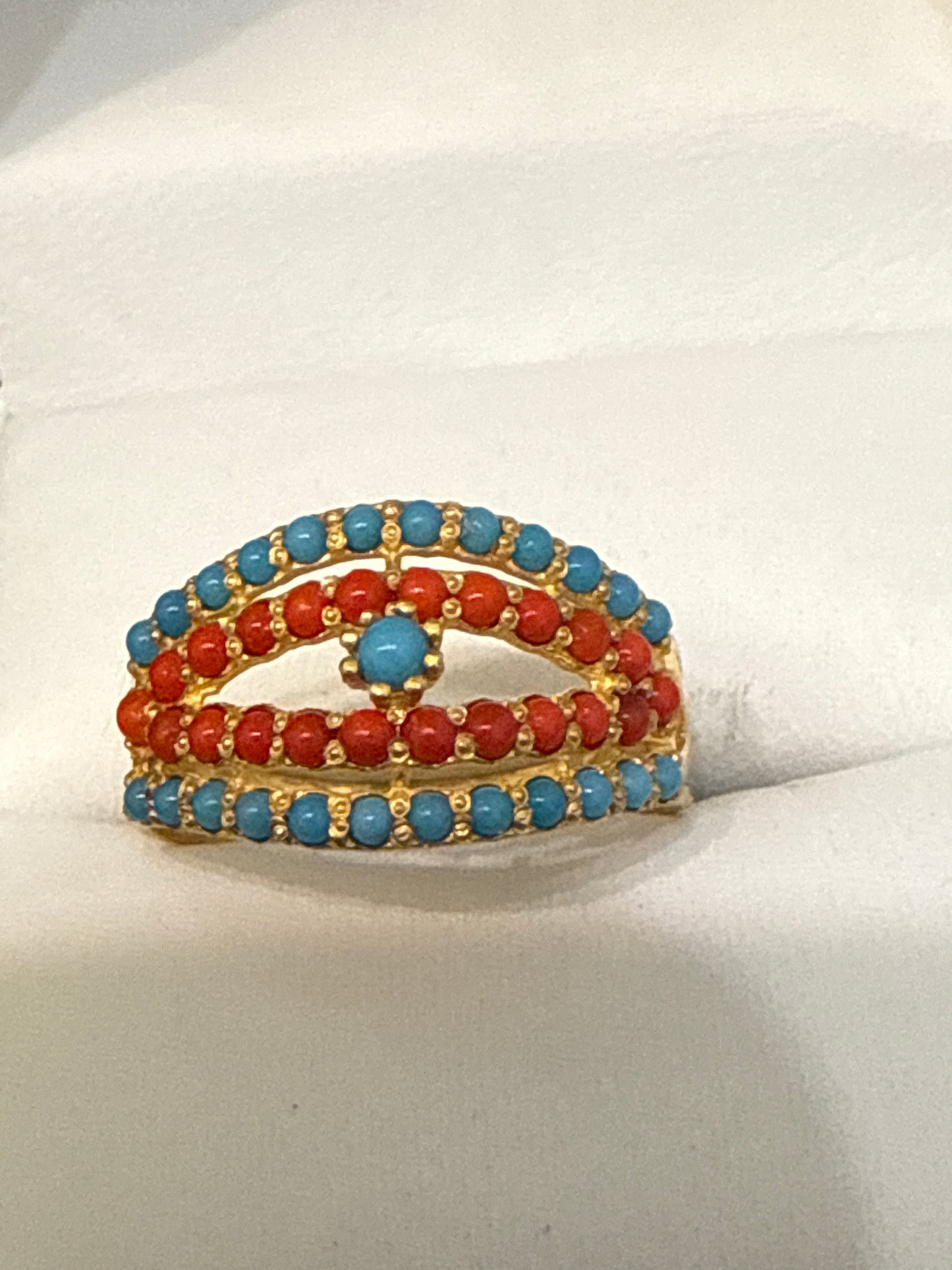Gemstone Ring 22K Gold 8Size , Weight: 3.2g SKU:RW081