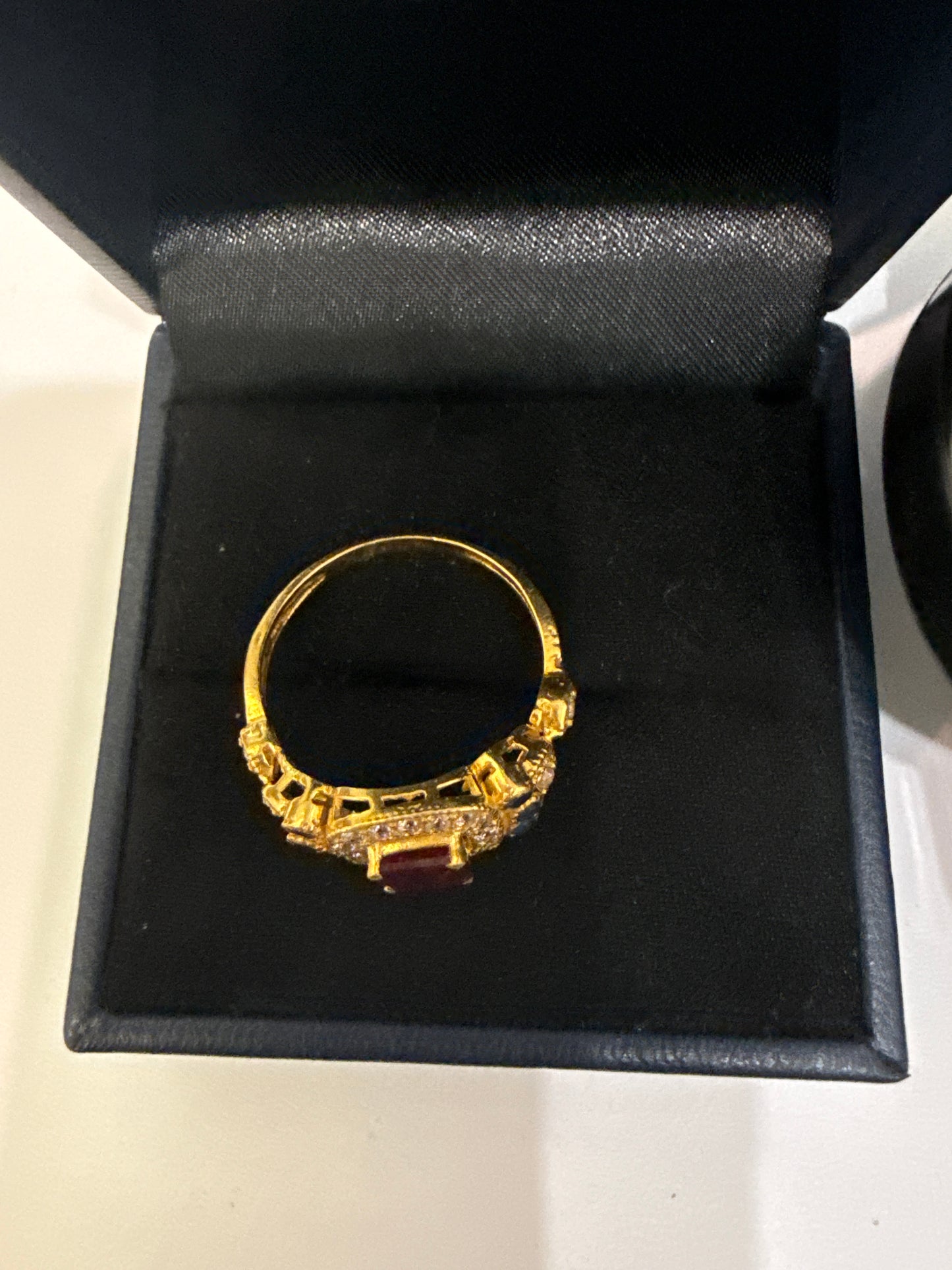 Gemstone Ring 22K Gold 10Size , Weight: 4.6g SKU:RW0103