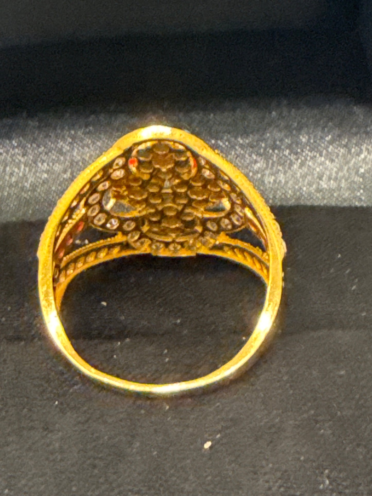 Gemstone Ring 22K Gold 6.5Size , Weight: 5.3g SKU:RW079