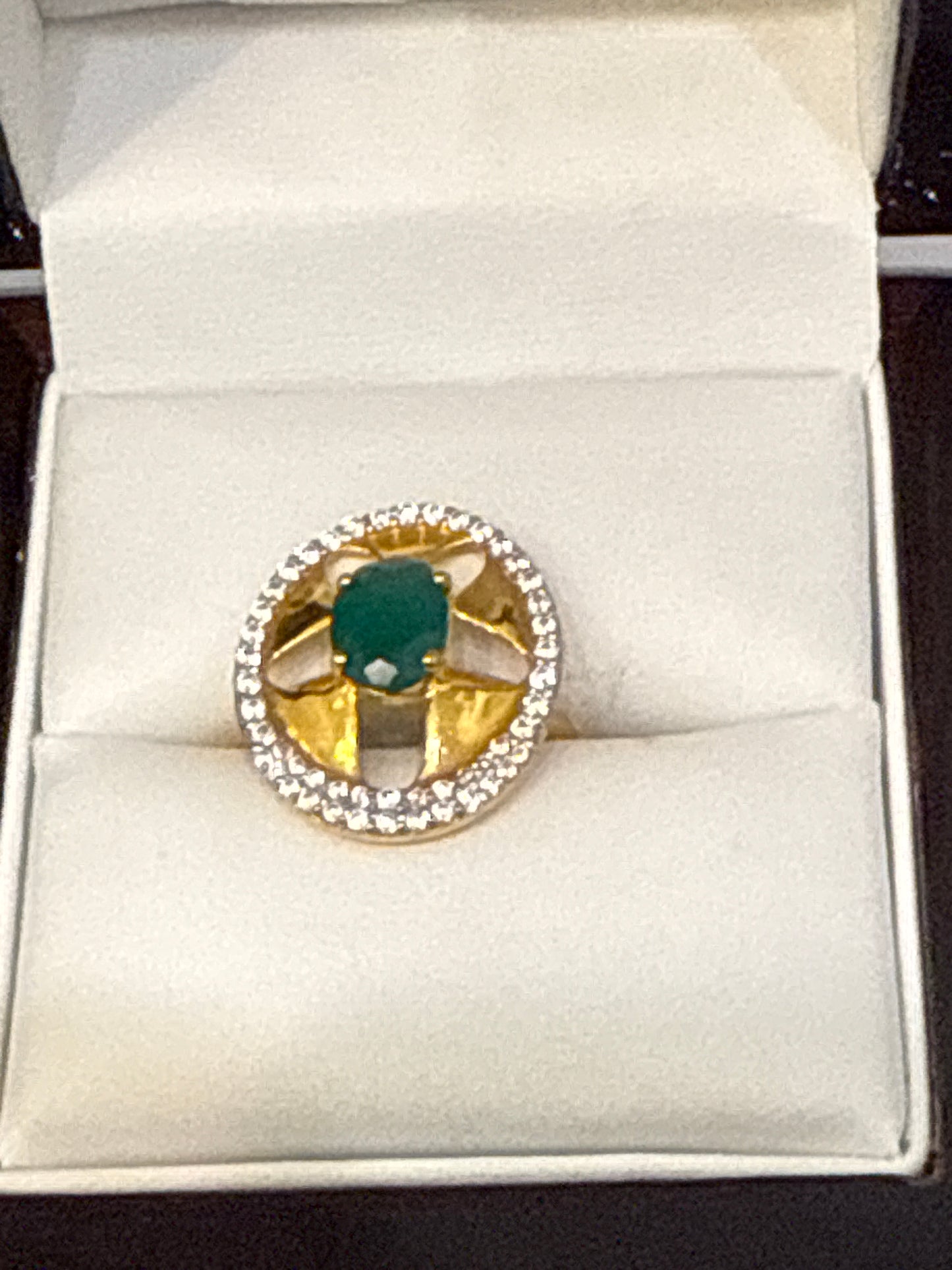 Gemstone Ring 22K Gold 6.5Size , Weight: 4.6g SKU:RW084