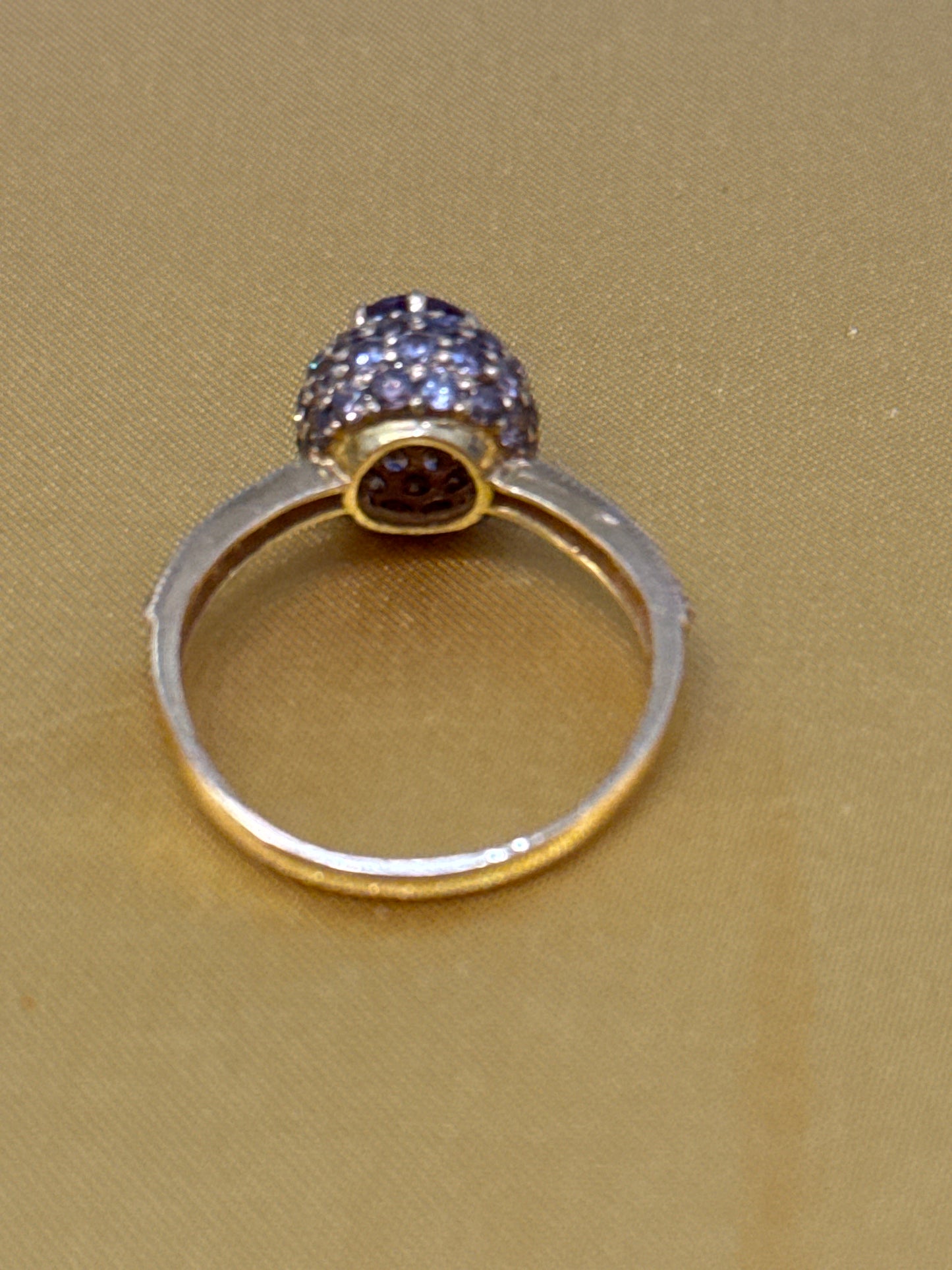Elegant Designer Inspired Ring with a Modern Twist with 1.15 CT Ruby, 1.0 CT Spinel in 22K Gold Size 10.75, 4.5g SKU: R0202W