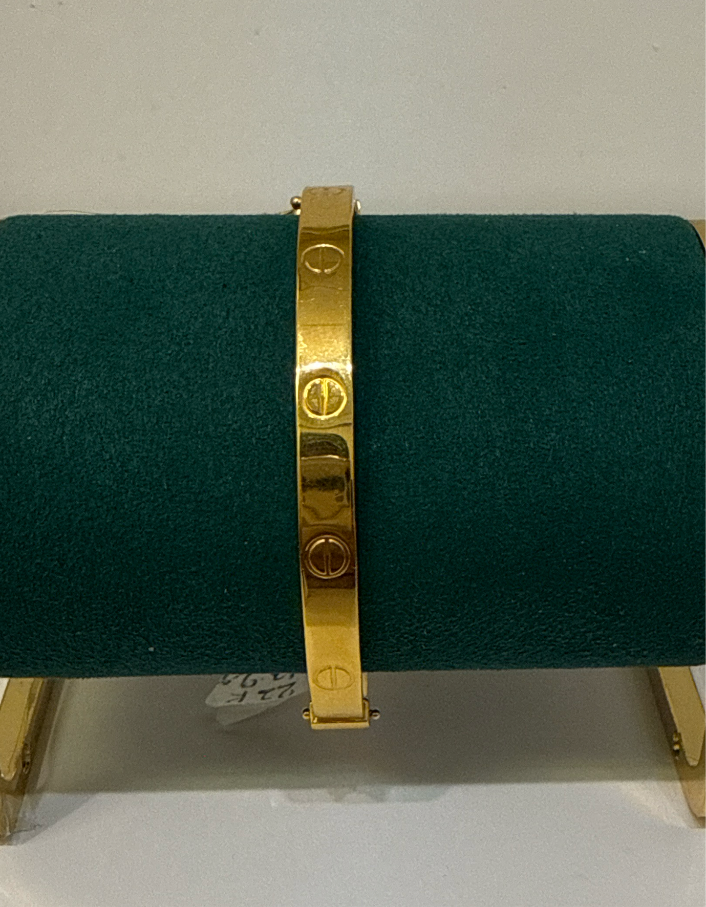 Designer Inspired Love Screw Top Classic BRACELET in 22K Yellow Gold Easy on - 13.9g SKU:BR00051BB.