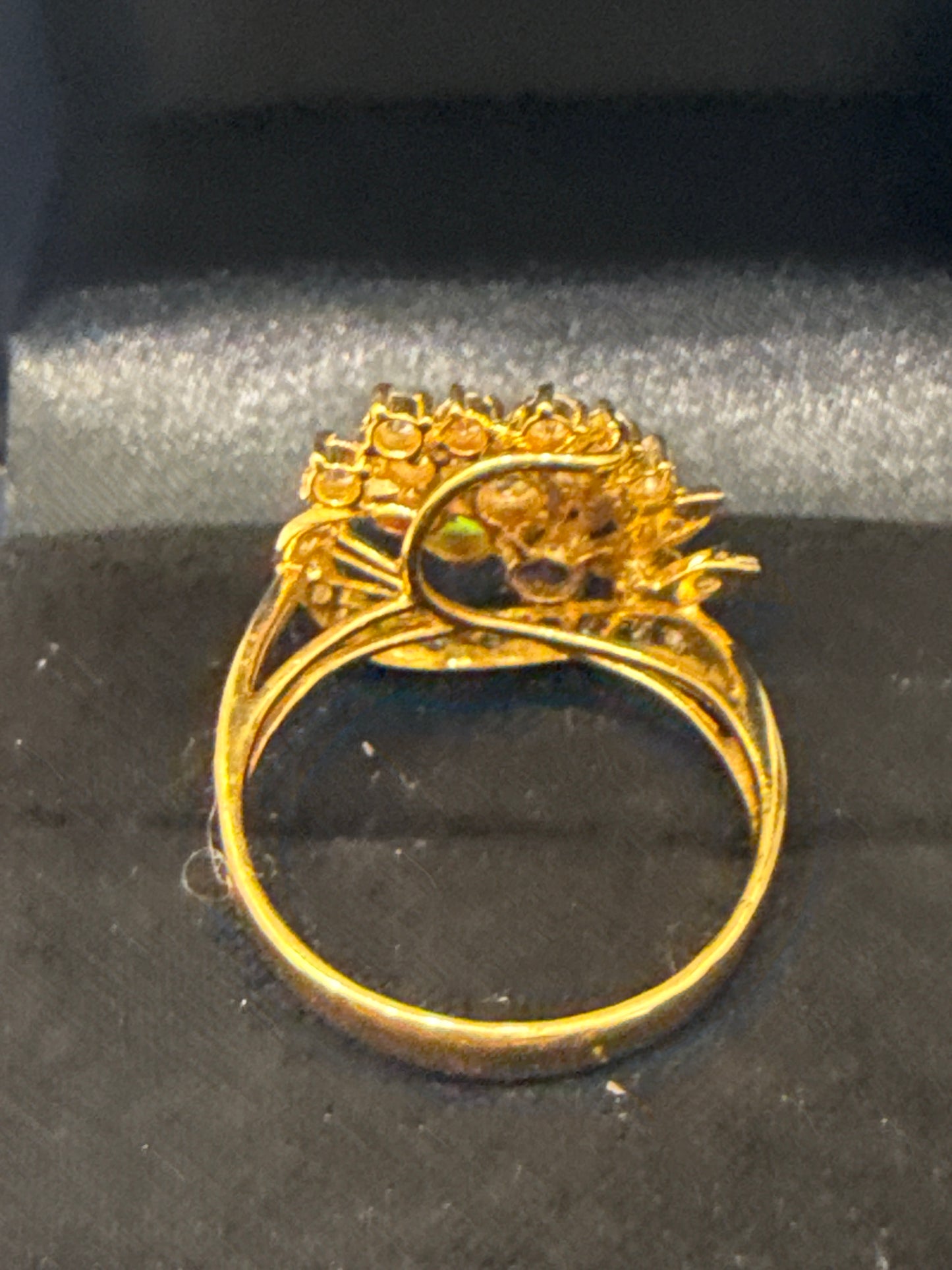 Gemstone Ring 22K Gold 8.5Size , Weight: 5.5g SKU:RW083