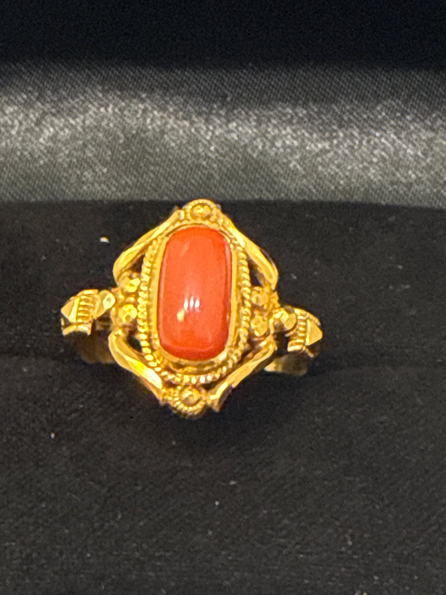 Gemstone Ring 22K Gold Size5.5, Weight: 2.9g SKU:RW071