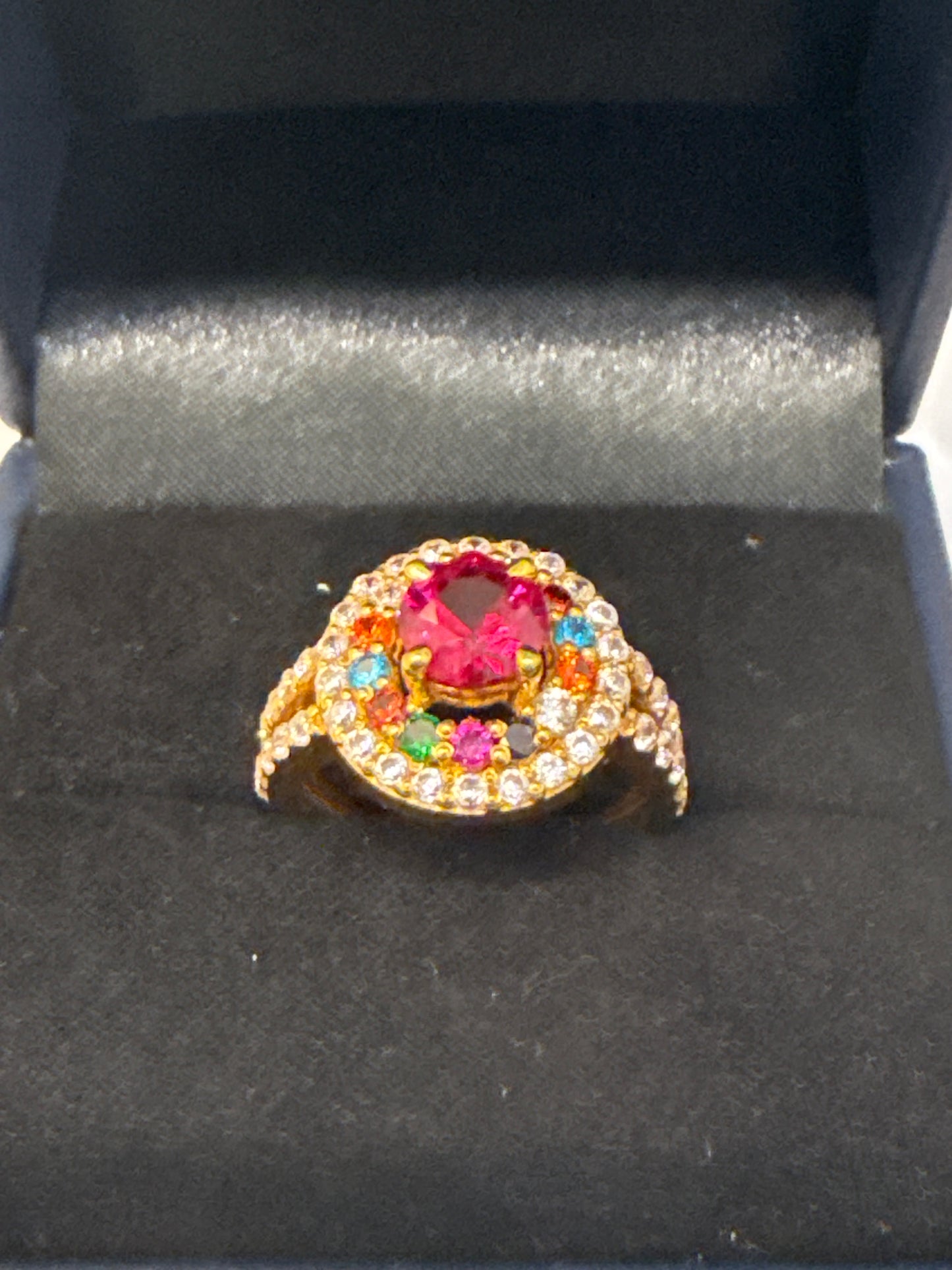 Gemstone Ring 22K Gold Size6.5, Weight: 5.6 SKU:RW073