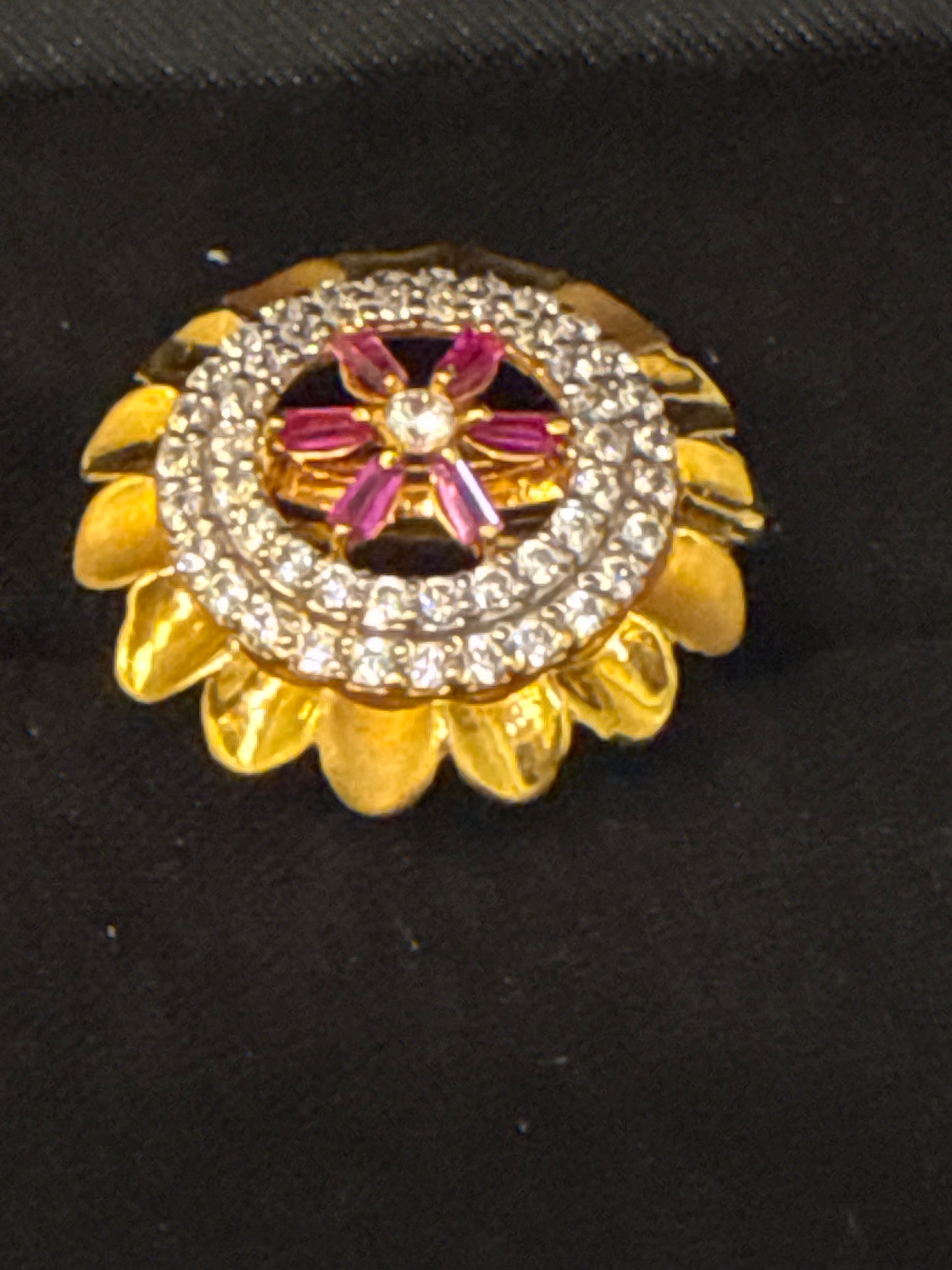 Gemstone Ring 22K Gold 7Size , Weight: 5.9g SKU:RW075