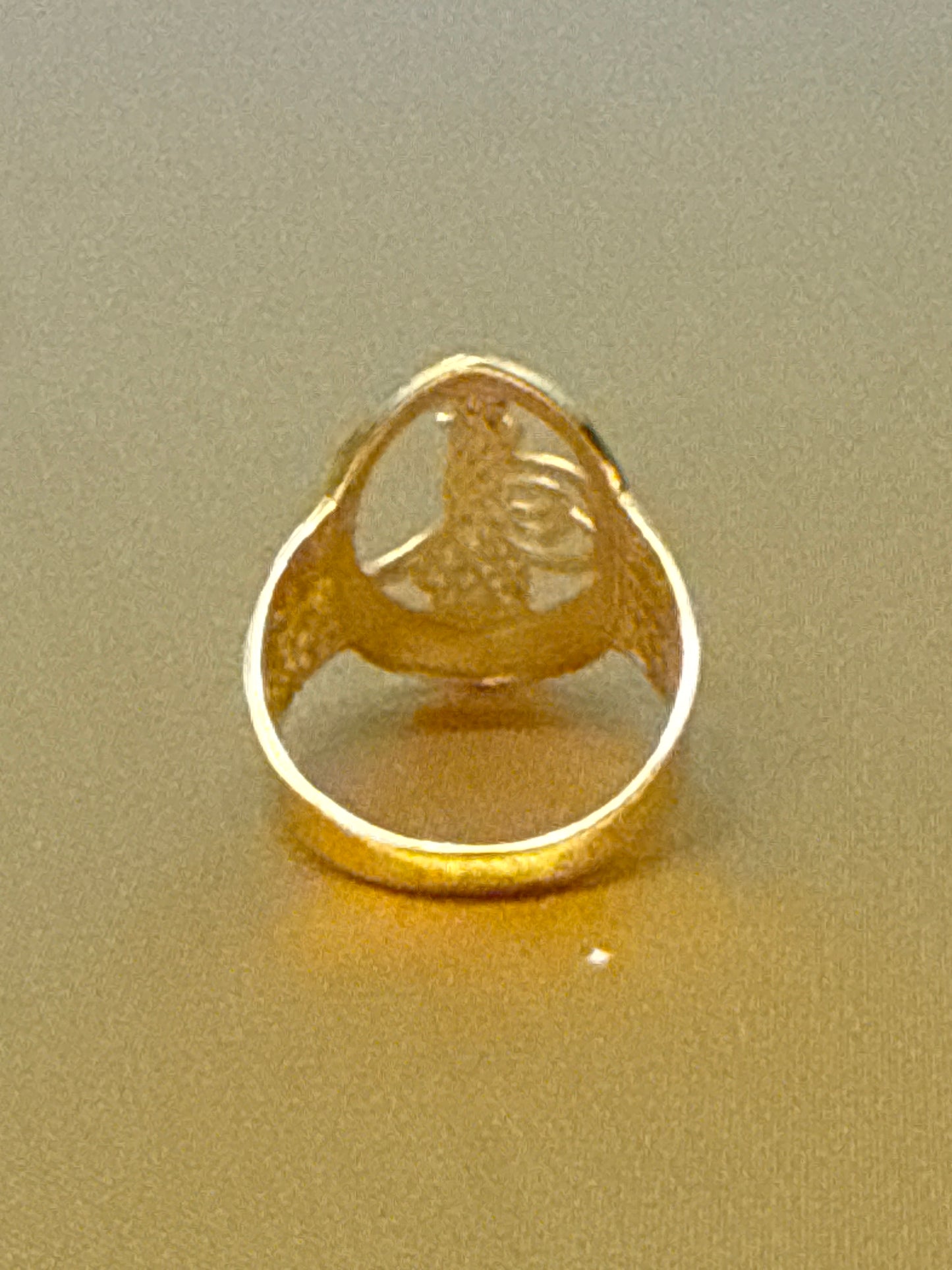 Religious in Modern High Polished Ring Design, Size 9, 6.0g SKU: R0173W