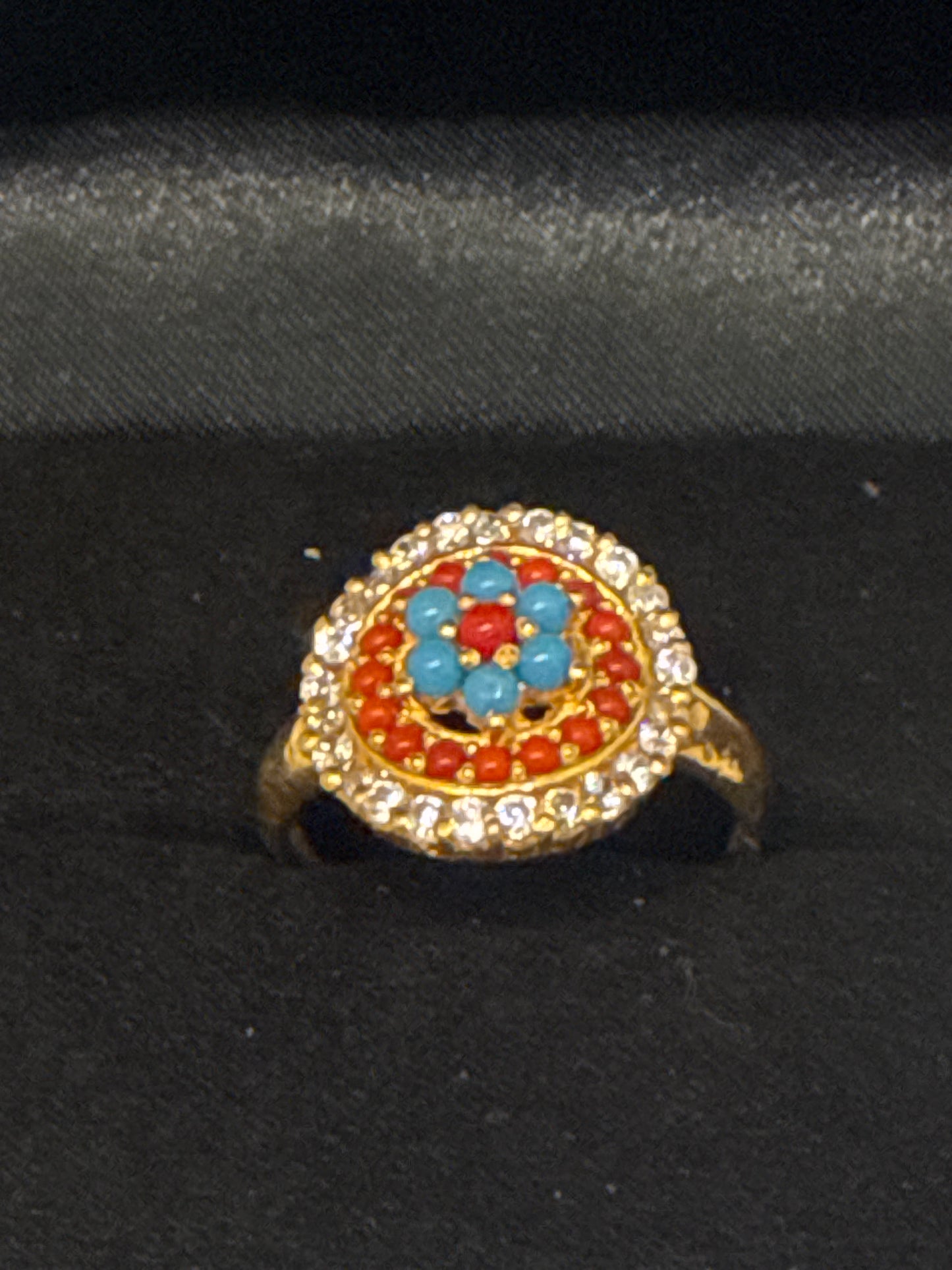 Gemstone Ring 22K Gold 8.5Size , Weight: 5g SKU:RW072