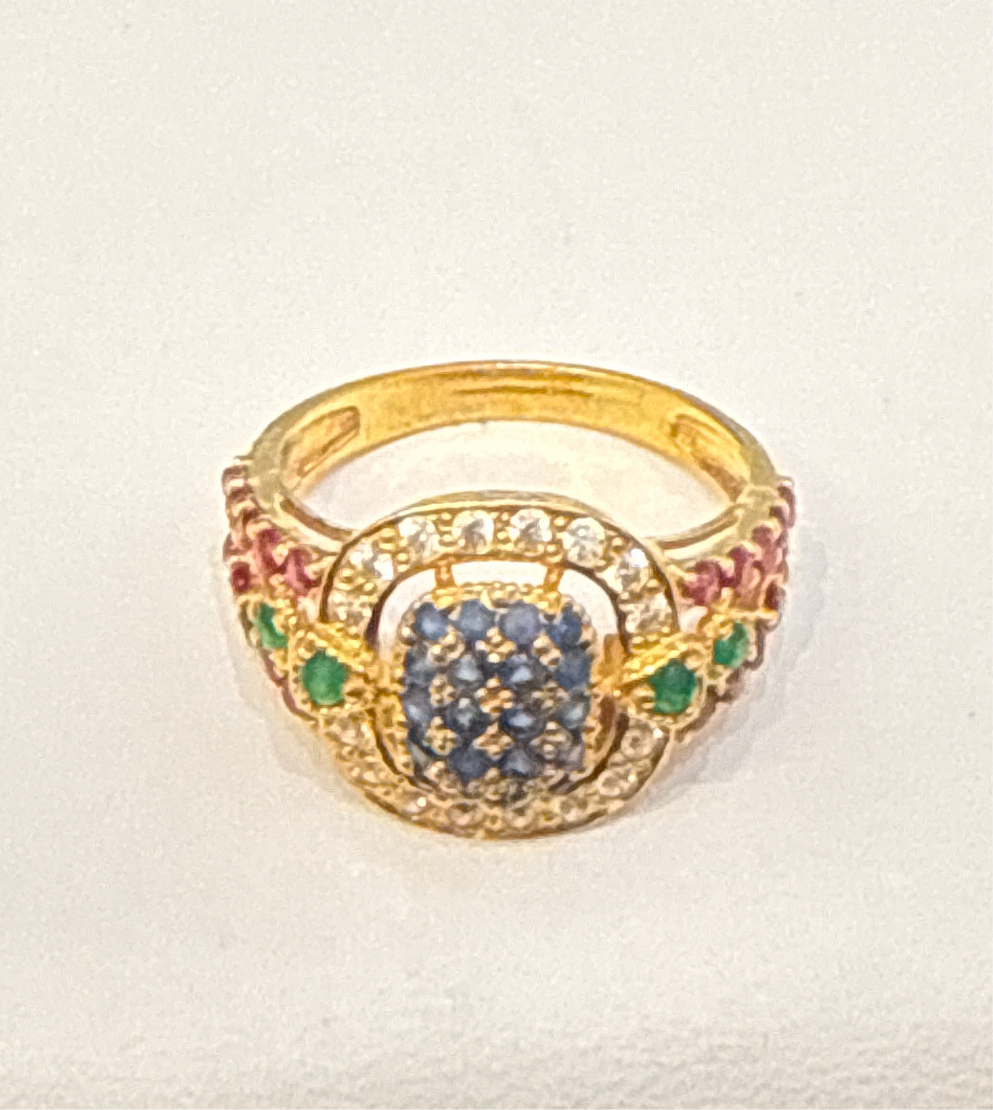 Gemstone Ring 22K Gold Size7.5 , Weight: 4.8g SKU:RW0101