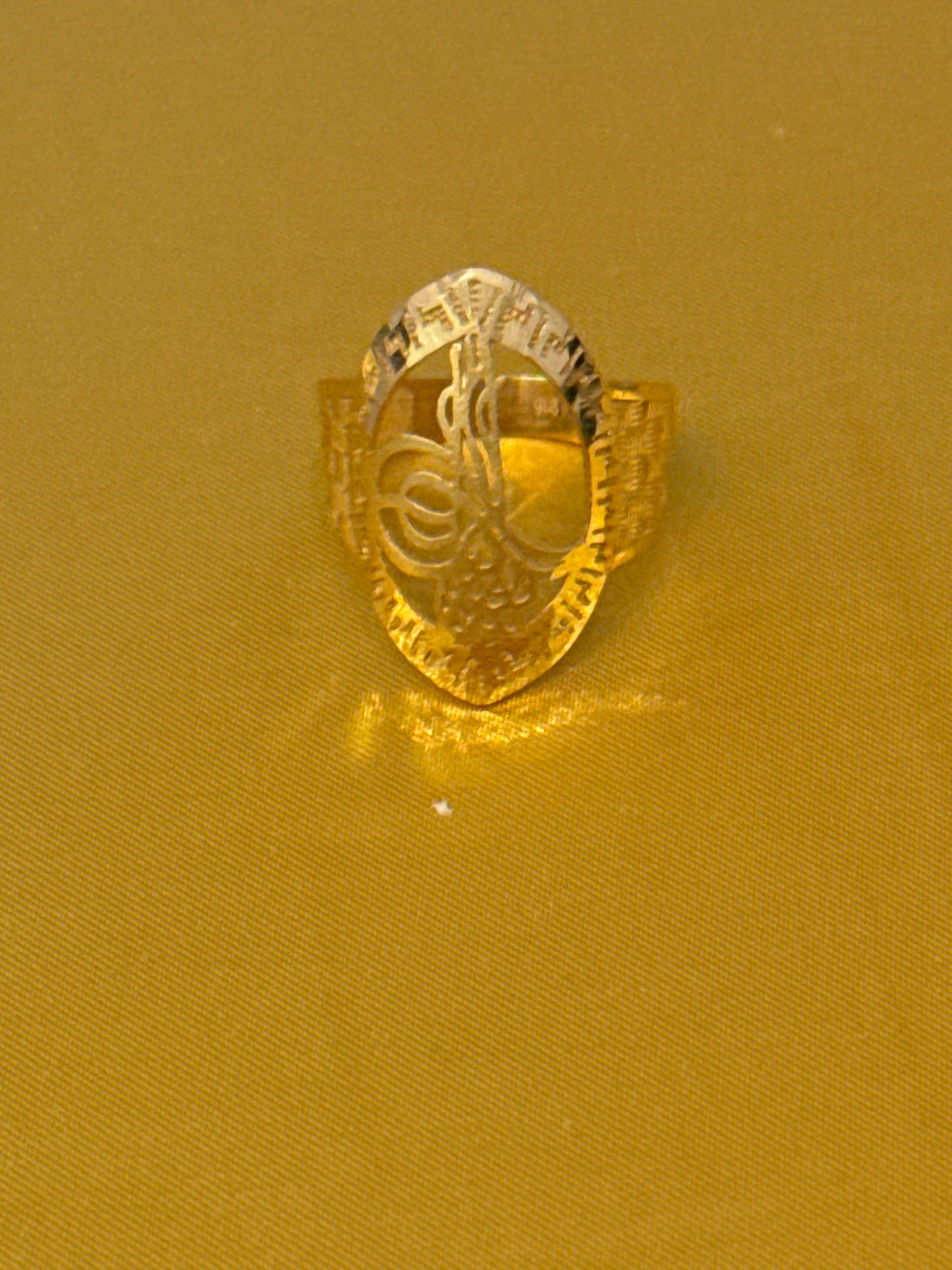 Religious in Modern High Polished Ring Design, Size 9, 6.0g SKU: R0173W