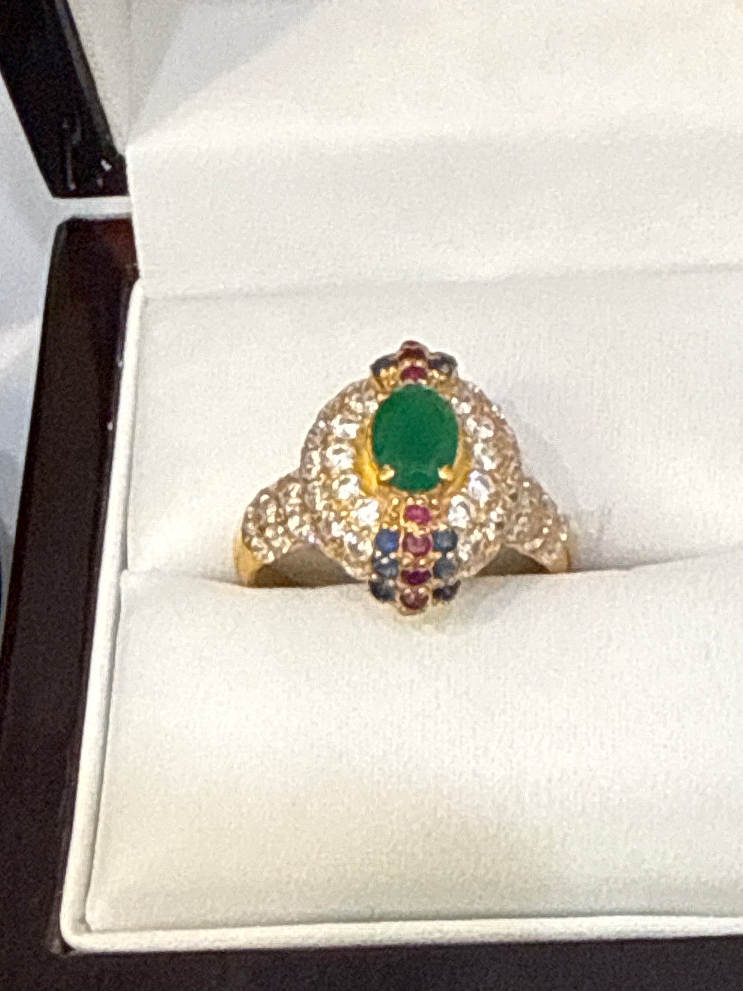 Gemstone Ring 22K Gold Size8.5, Weight: 4.5g SKU:RW093