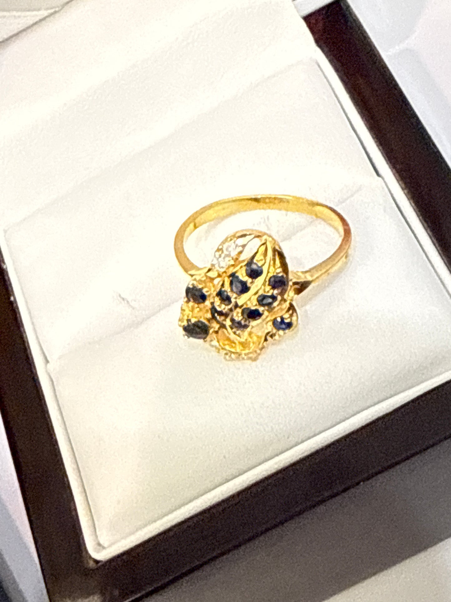 Gemstone Ring 22K Gold 6.5Size , Weight: 3.7g SKU:RW089