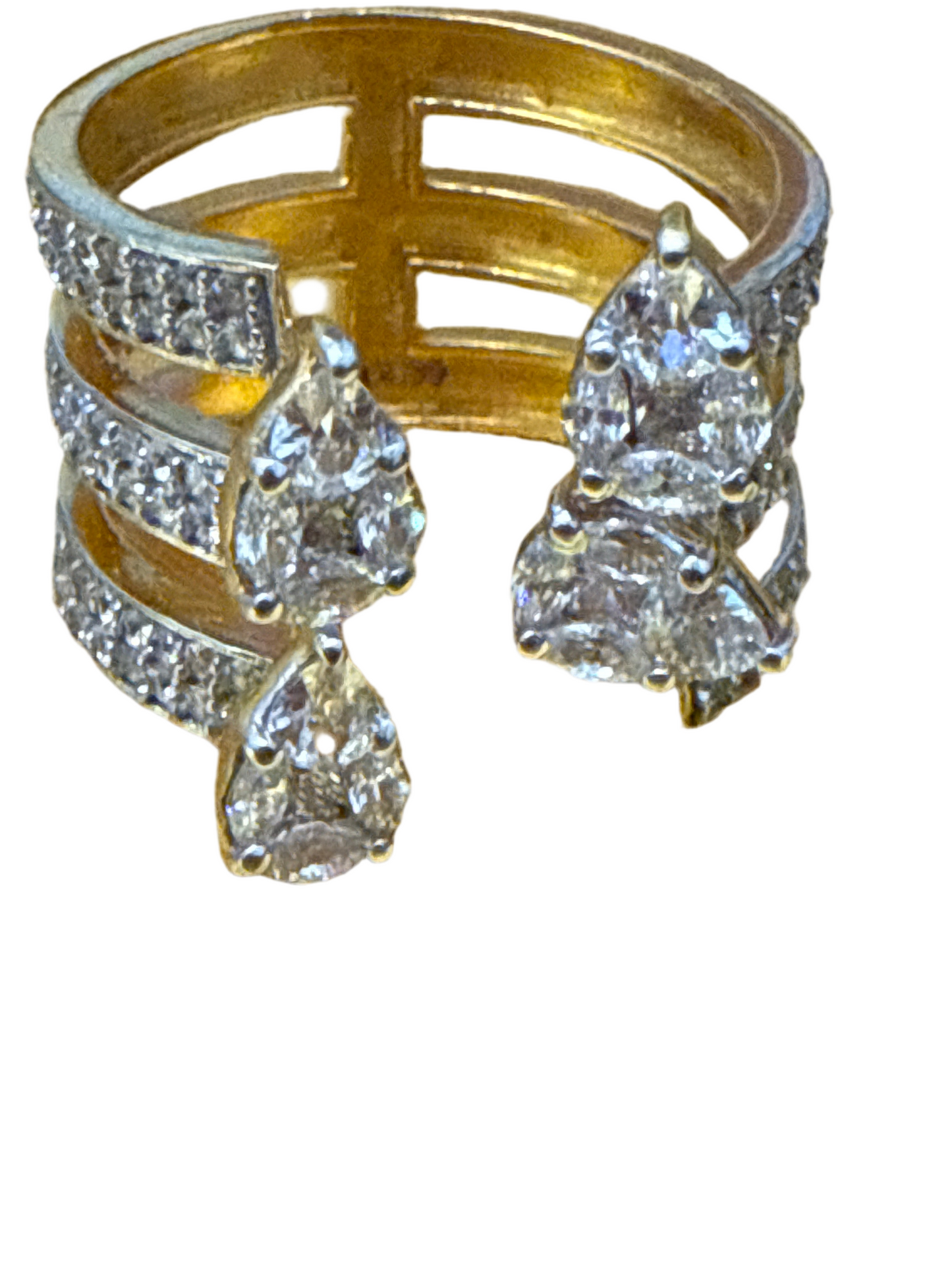 Ring 22K Gold Size adustable, Weight: 7.3g SKU:R112w