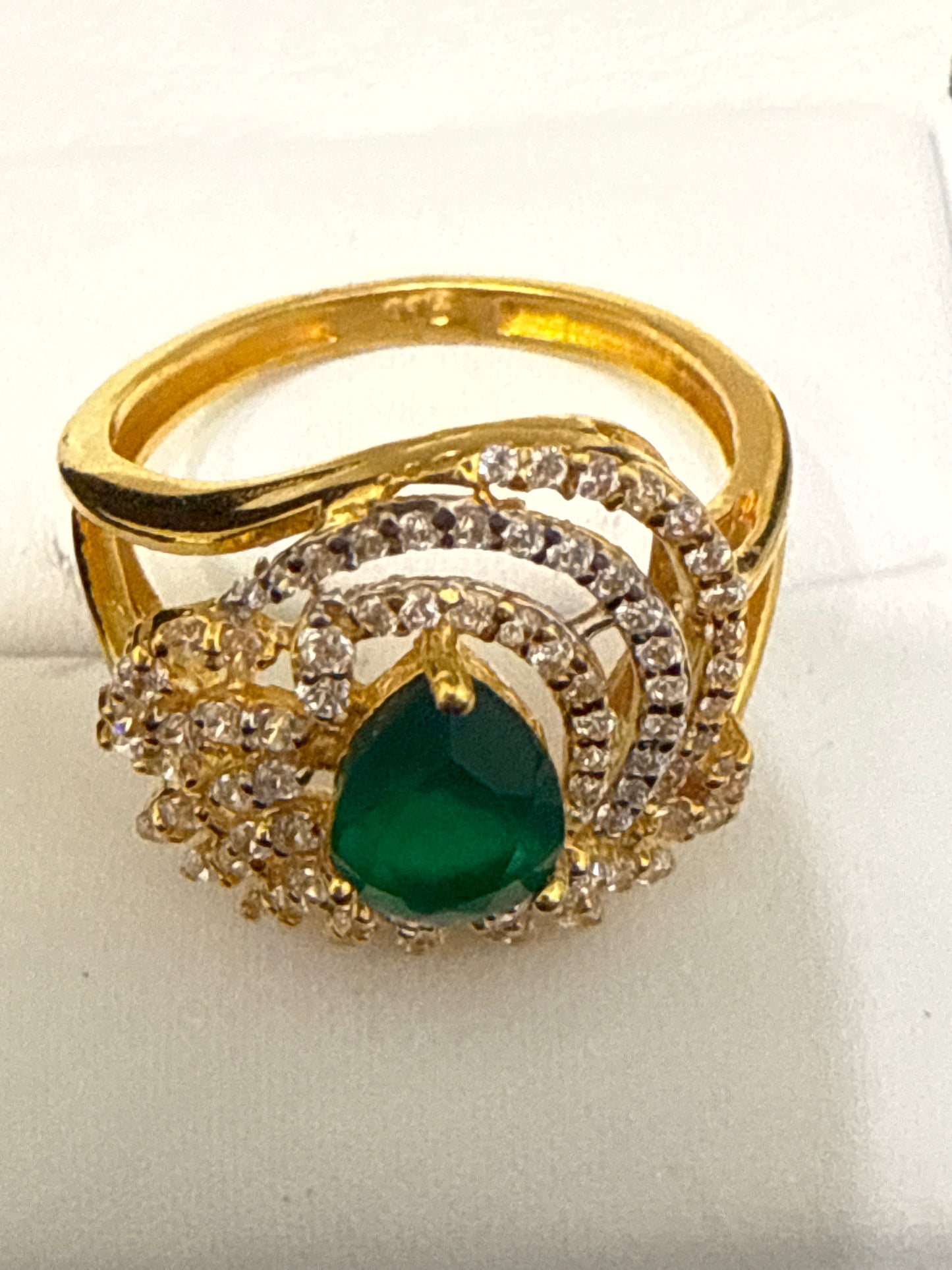 Gemstone Ring 22K Gold Size9 , Weight: 6.4g SKU:RW080