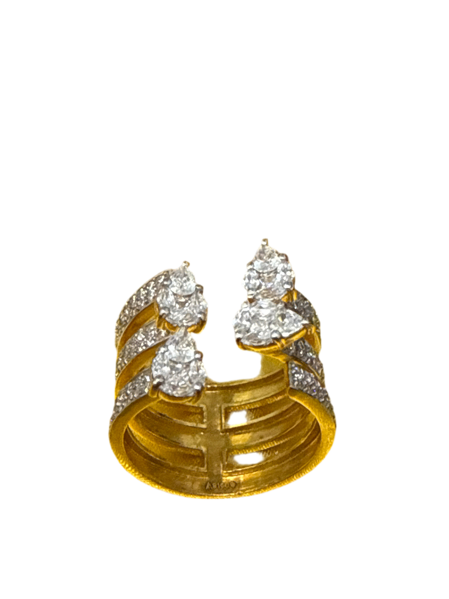 Ring 22K Gold Size adustable, Weight: 7.3g SKU:R112w
