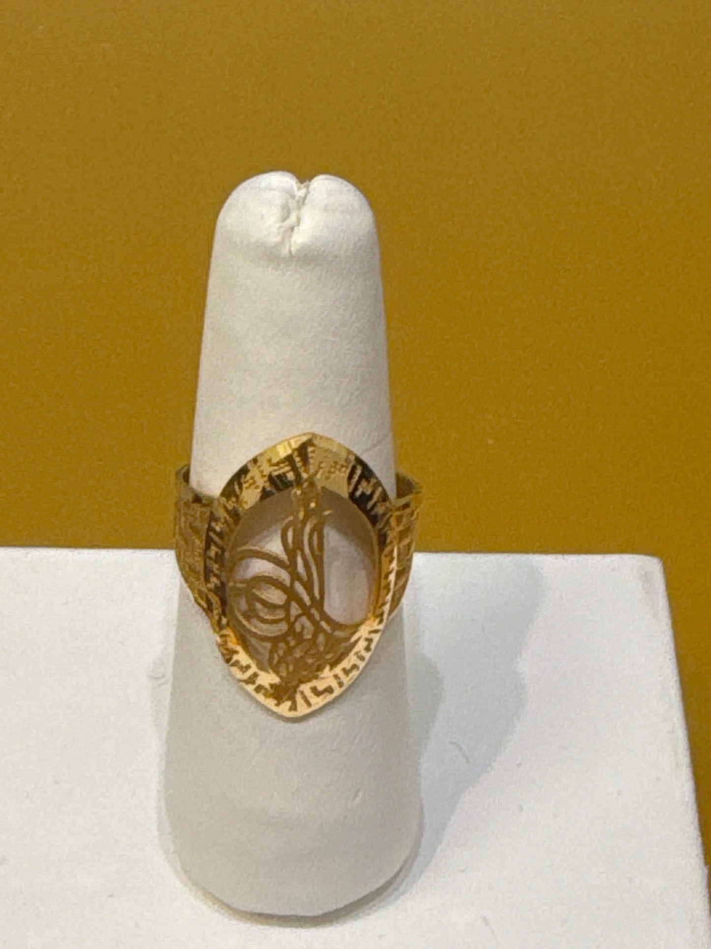 Religious in Modern High Polished Ring Design, Size 9, 6.0g SKU: R0173W
