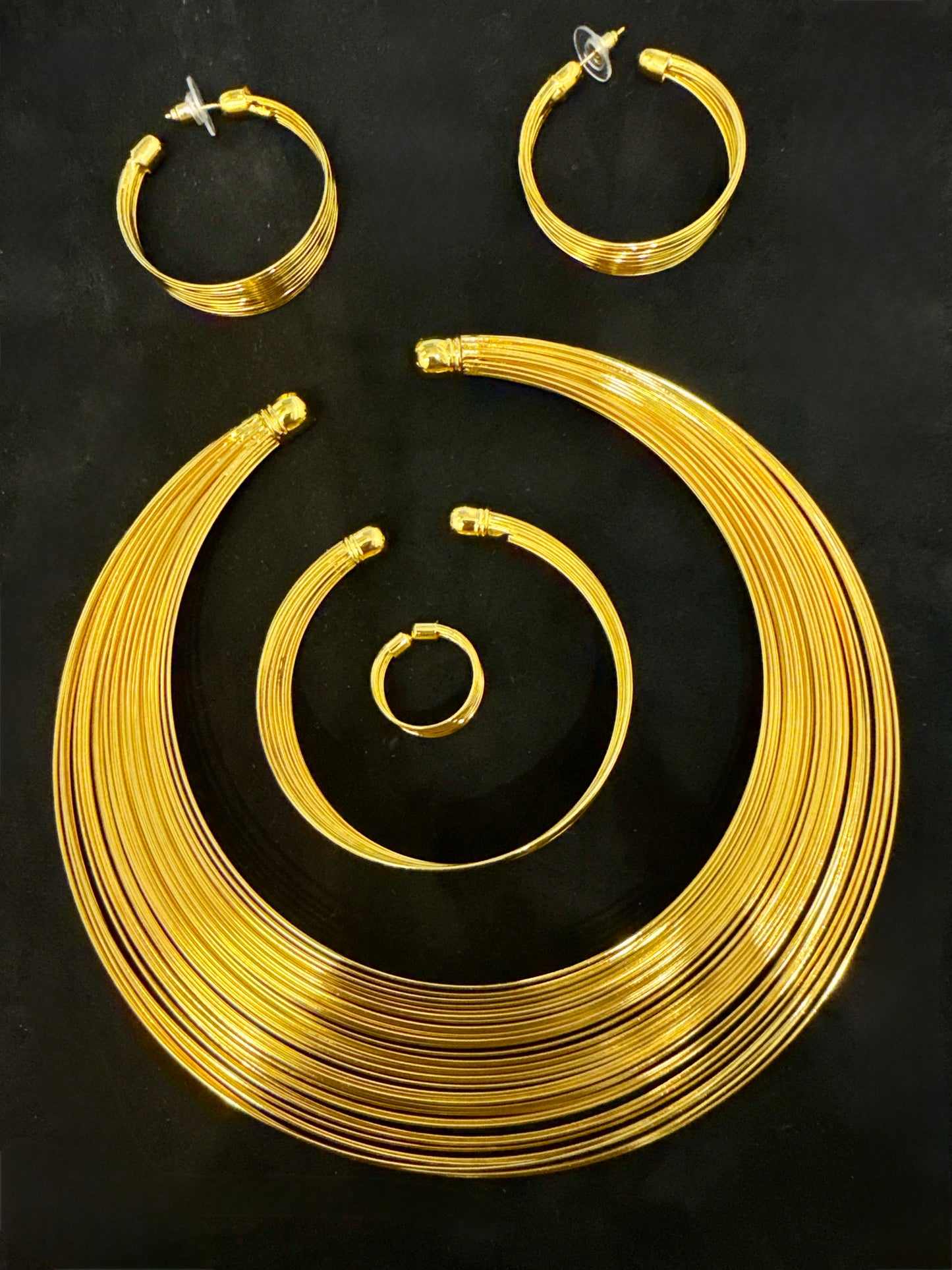 1 Gram 24k Gold Plated Sterling Silver Modern Necklace