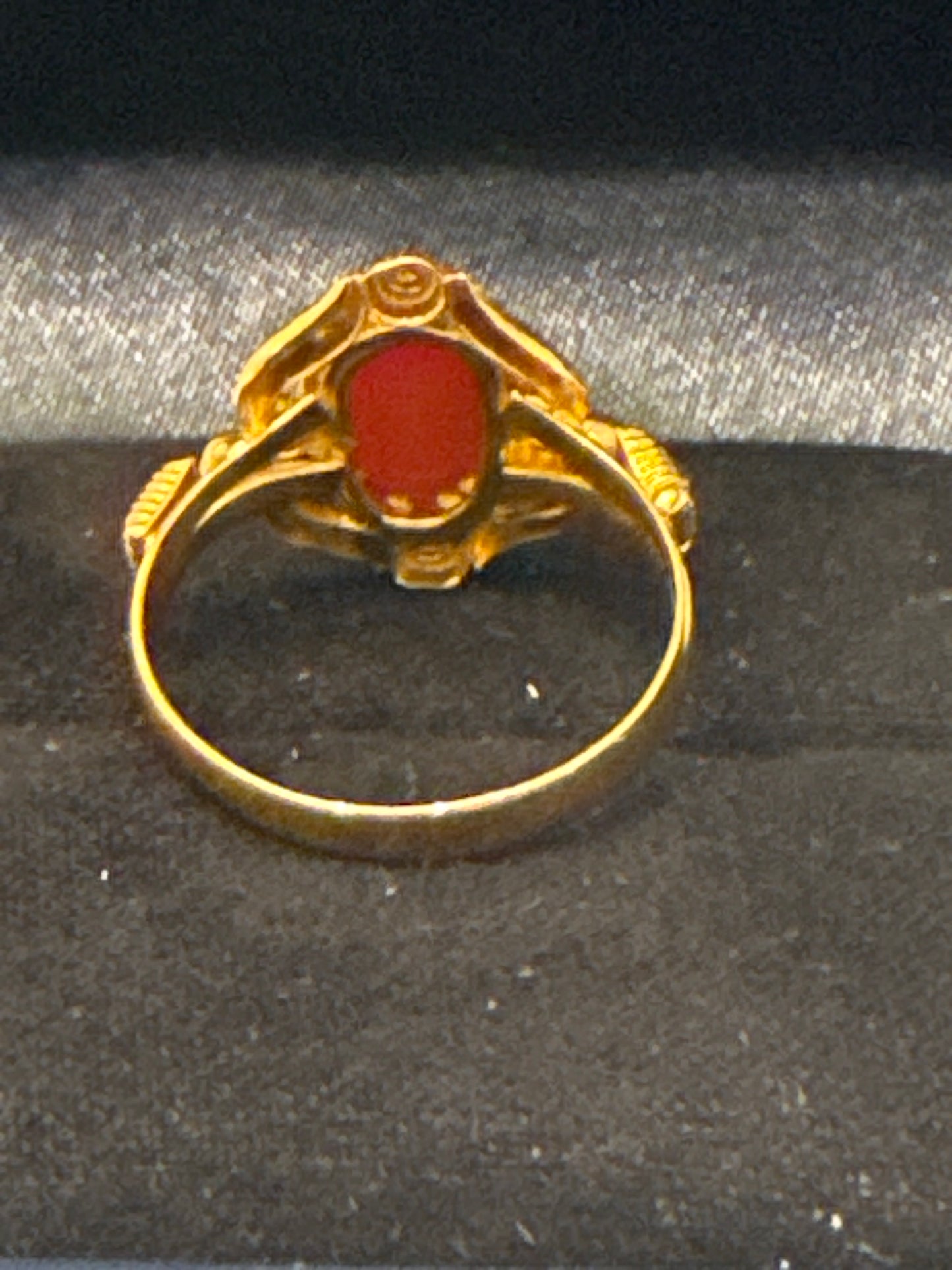 Gemstone Ring 22K Gold Size5.5, Weight: 2.9g SKU:RW071