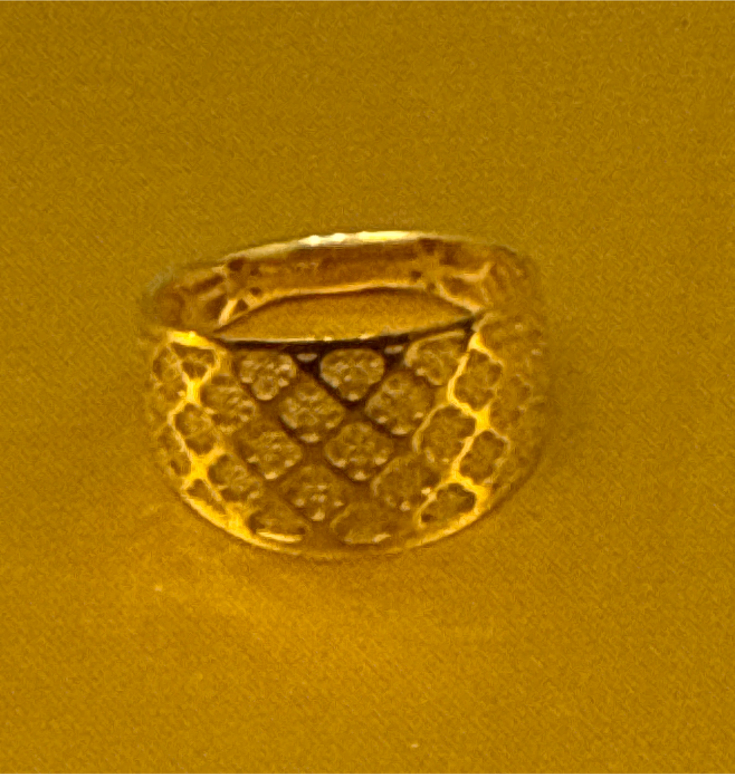 Must Have Contemporary Design a with Modern take with Light Weight Band Open Gallery Index or Second Finger ring for Wedding or Party 22K Gold Size 9, 3.9g  SKU: R0240W