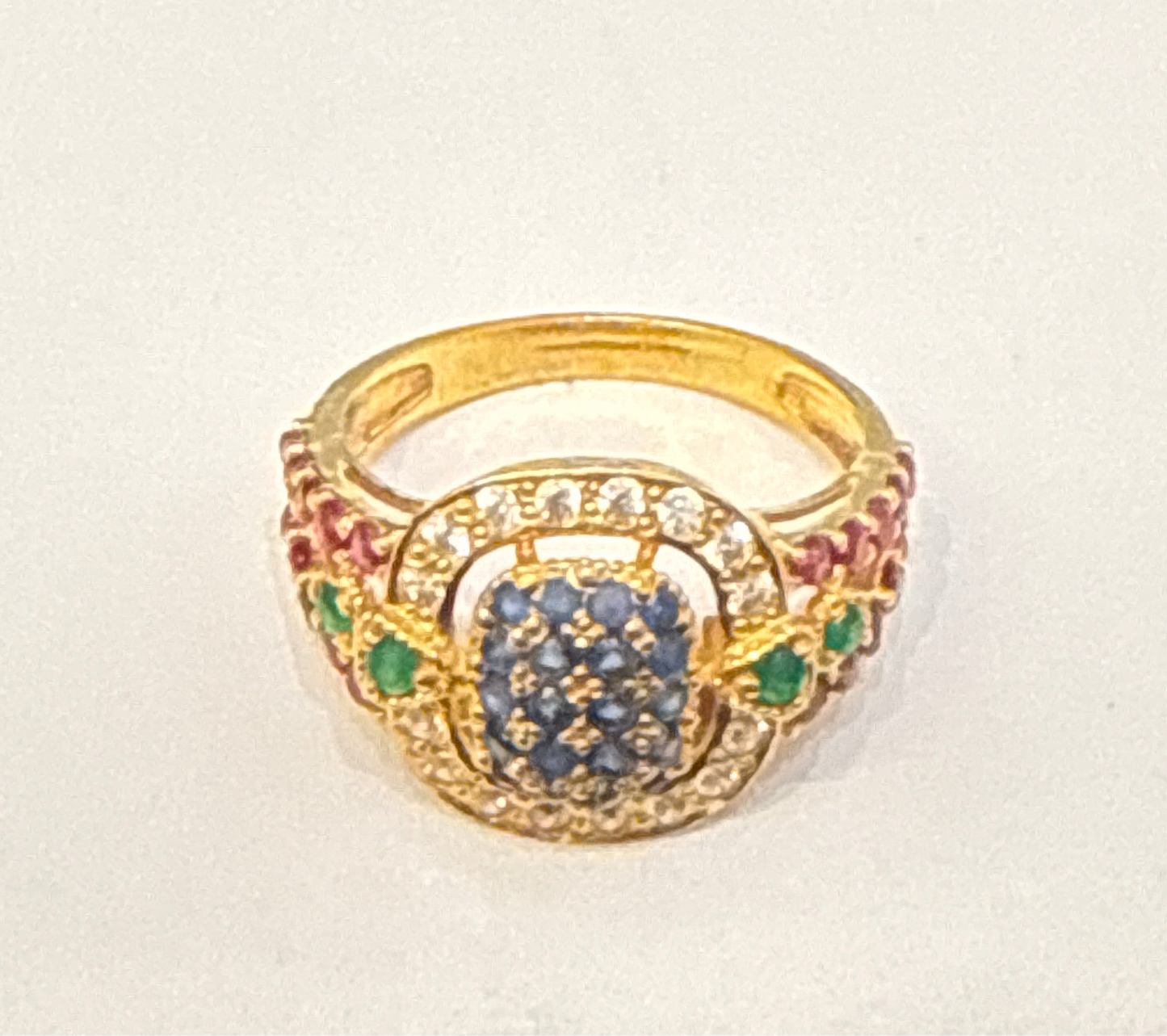Gemstone Ring 22K Gold Size7.5 , Weight: 4.8g SKU:RW0101