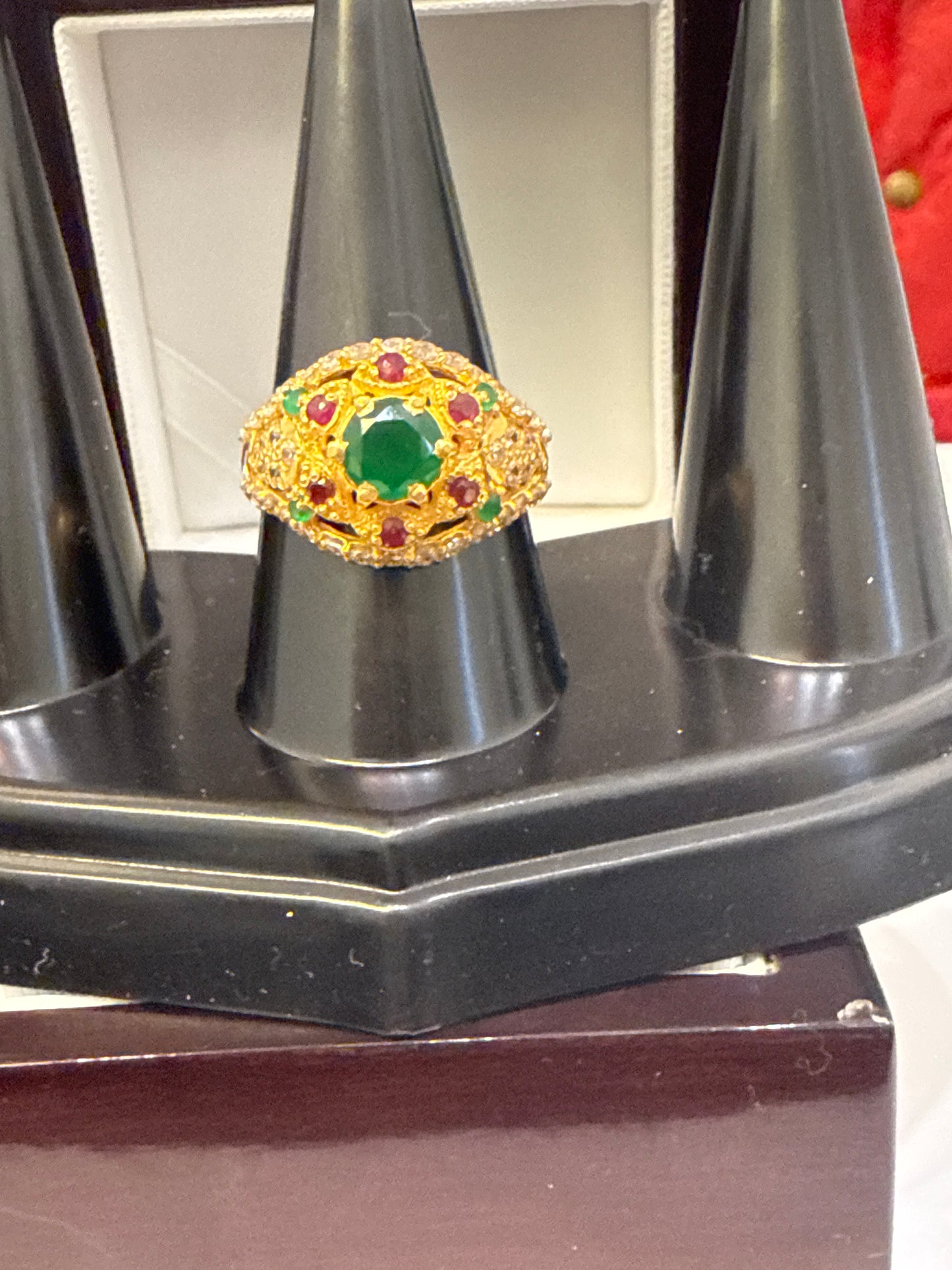 Gemstone Ring 22K Gold 7.5Size , Weight: 4.5g SKU:RW085