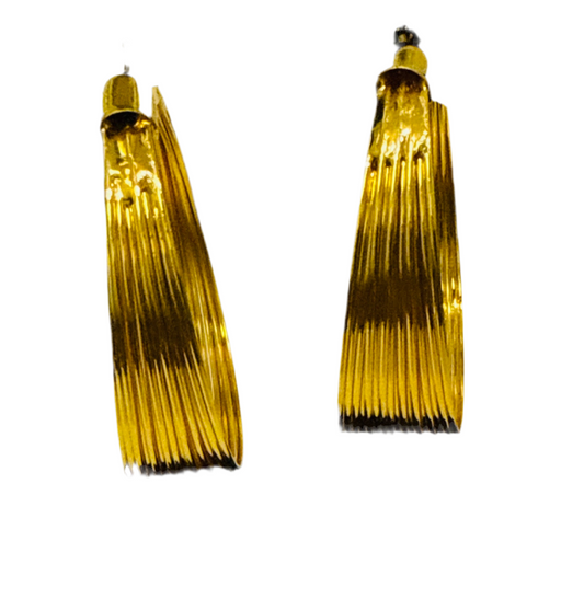 24k Gold Plated Sterling Silver Modern Earring