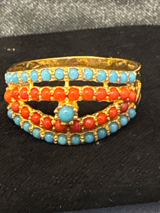 Gemstone Ring 22K Gold 8Size , Weight: 3.2g SKU:RW081