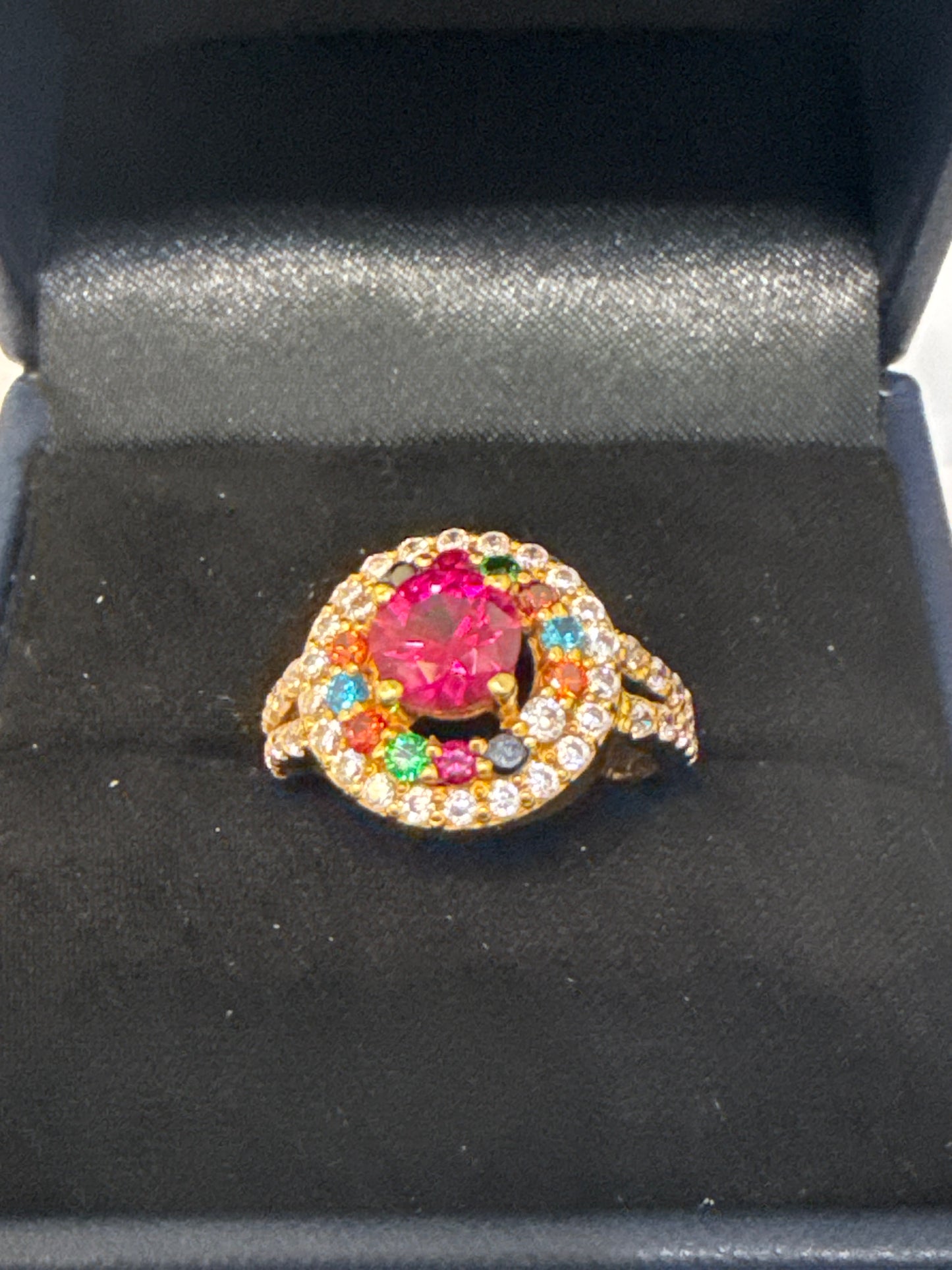 Gemstone Ring 22K Gold Size6.5, Weight: 5.3g SKU:RW097