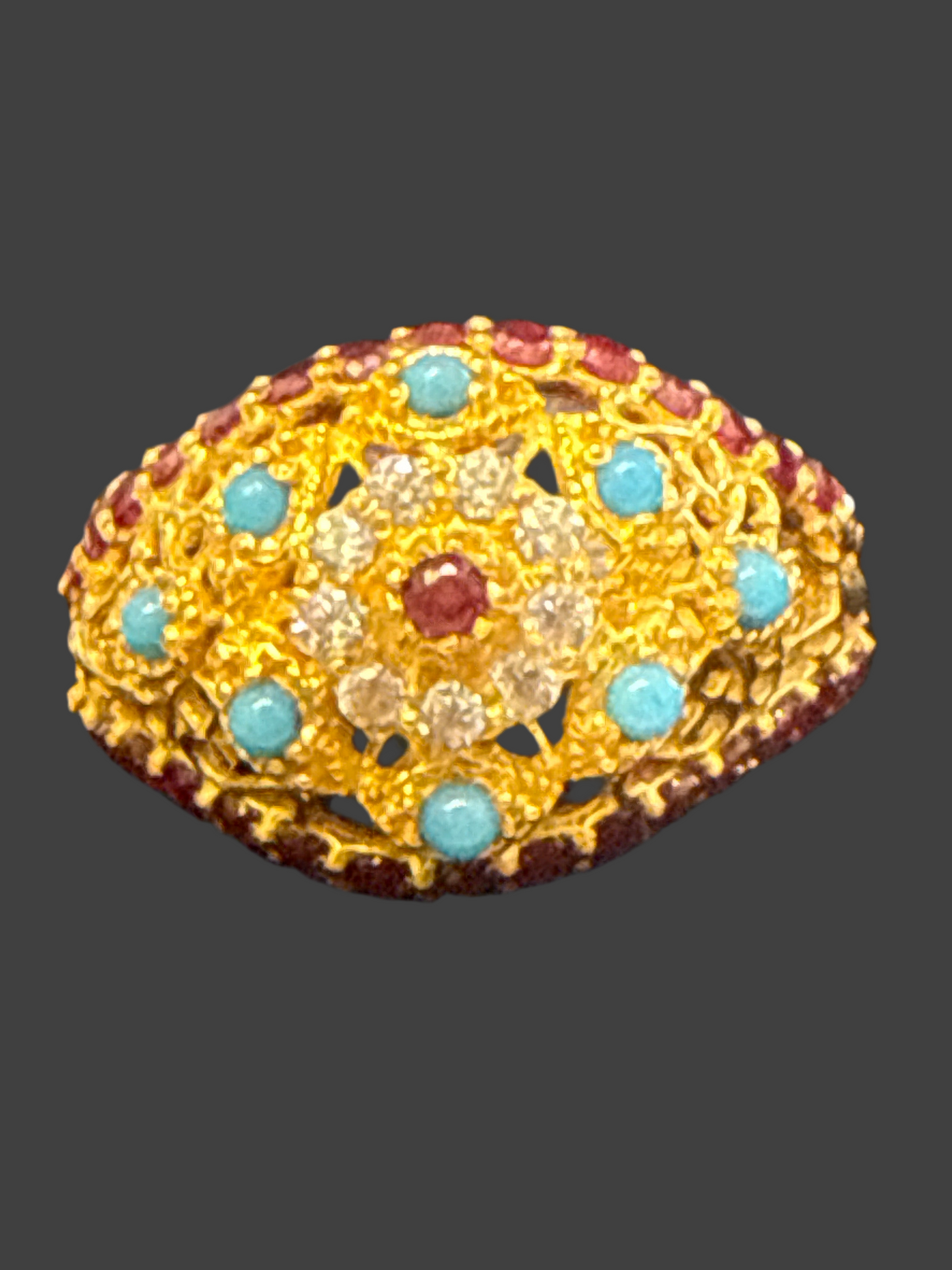 Gemstone Ring 22K Gold 8.5Size , Weight: 4.5g SKU:RW0105