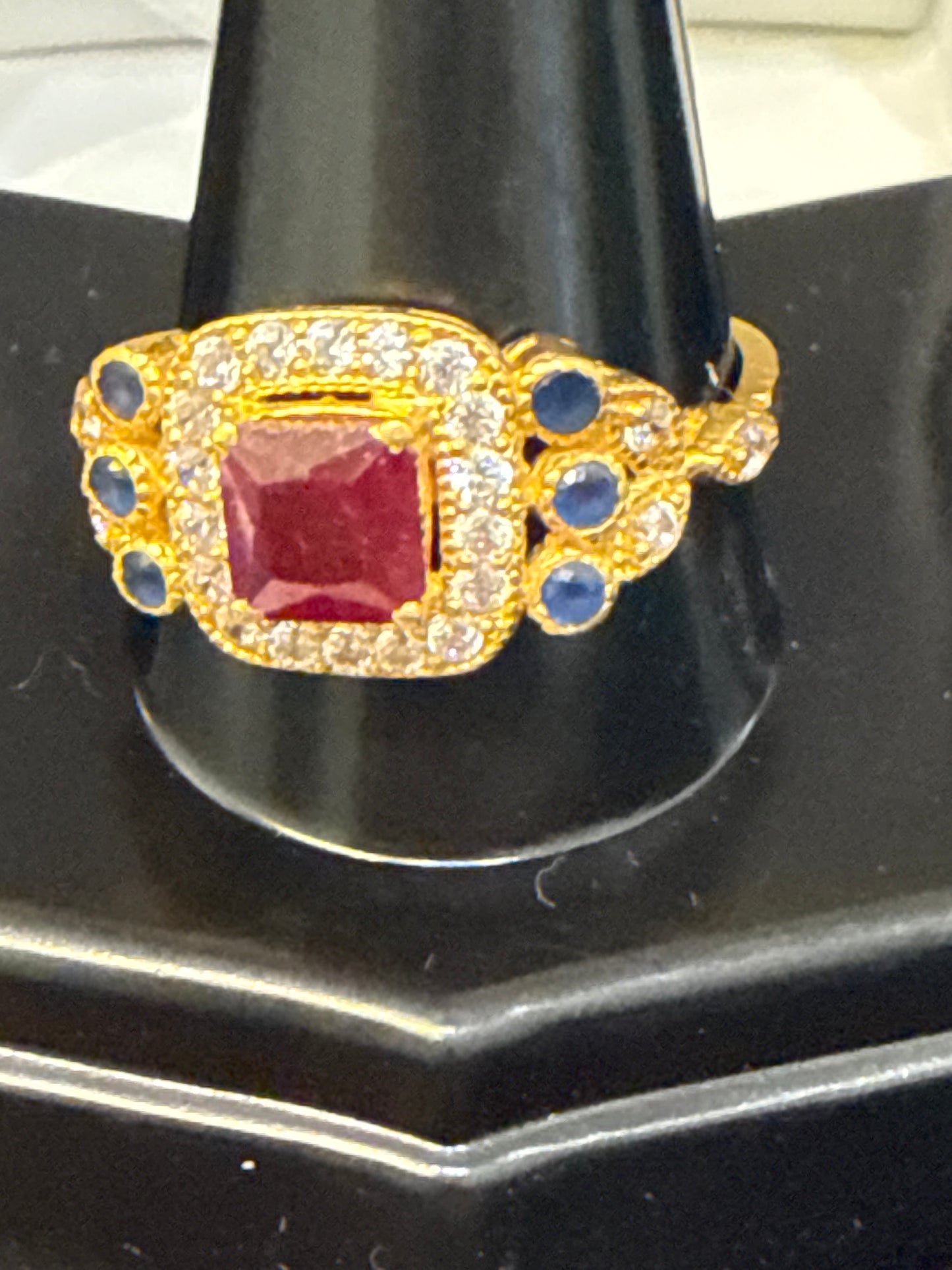 Gemstone Ring 22K Gold 10Size , Weight: 4.6g SKU:RW0103