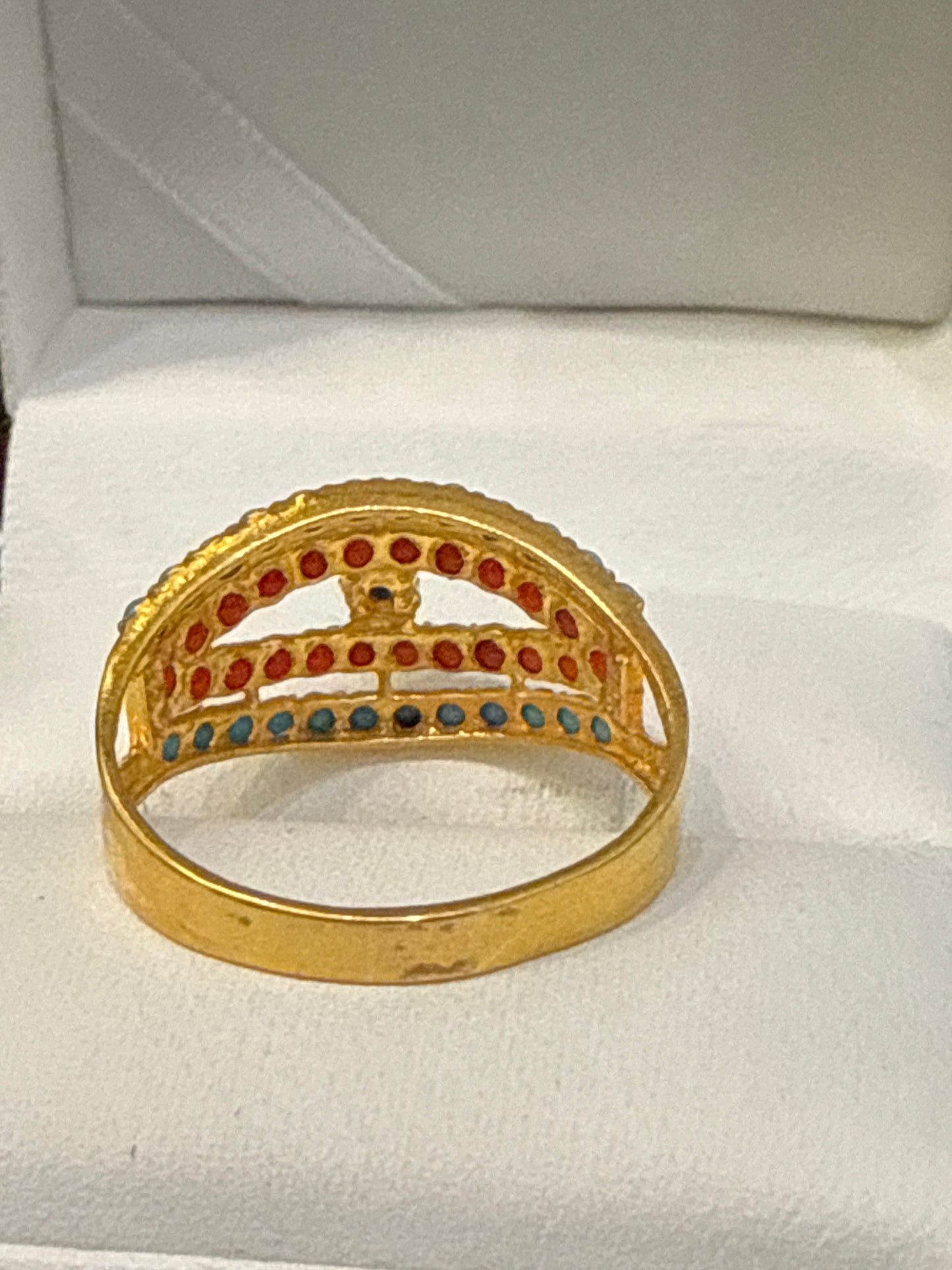 Gemstone Ring 22K Gold 8Size , Weight: 3.2g SKU:RW081