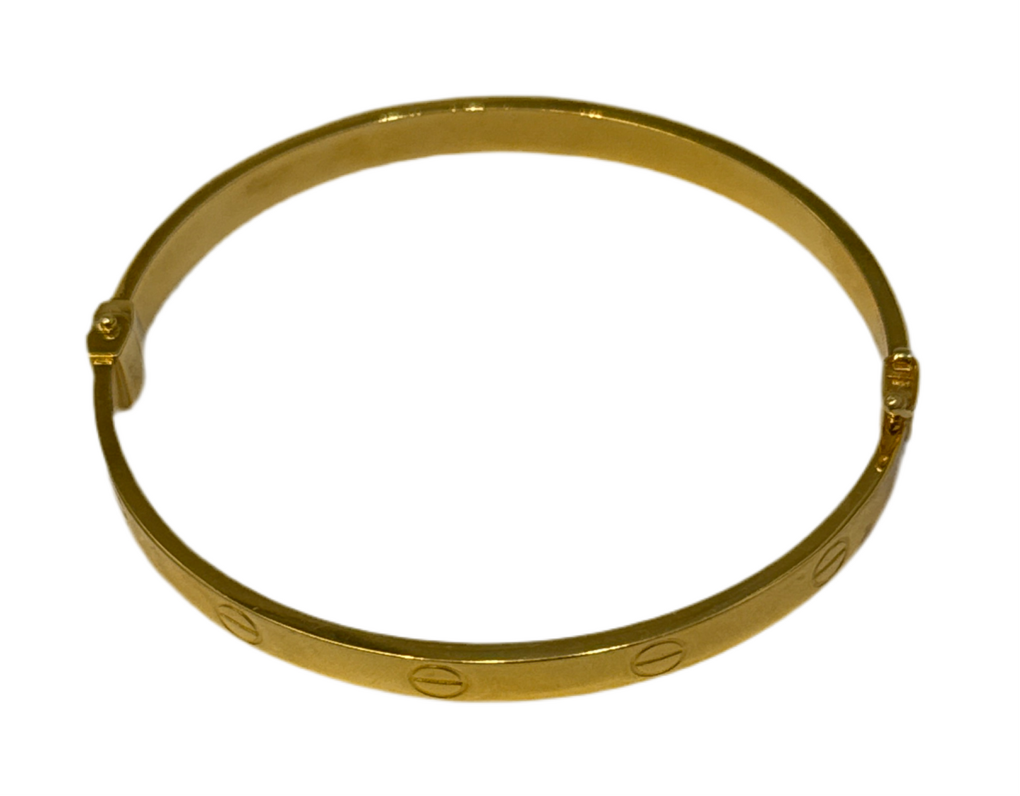 Designer Inspired Love Screw Top Classic BRACELET in 22K Yellow Gold Easy on - 13.9g SKU:BR00051BB.
