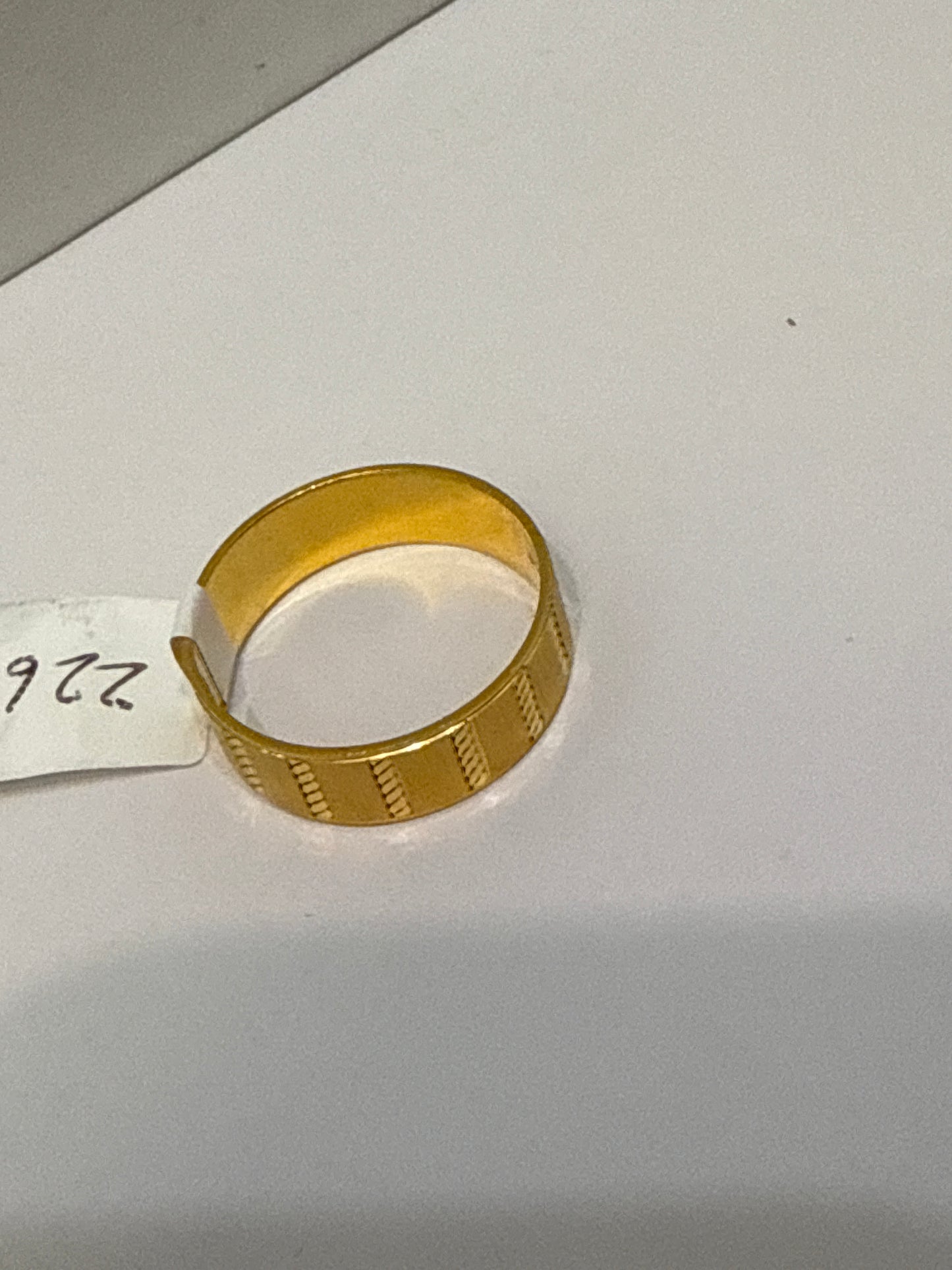 Wedding Band Universal Classic Design in 22K Gold with Size 12, 6.7g  SKU: R0212M