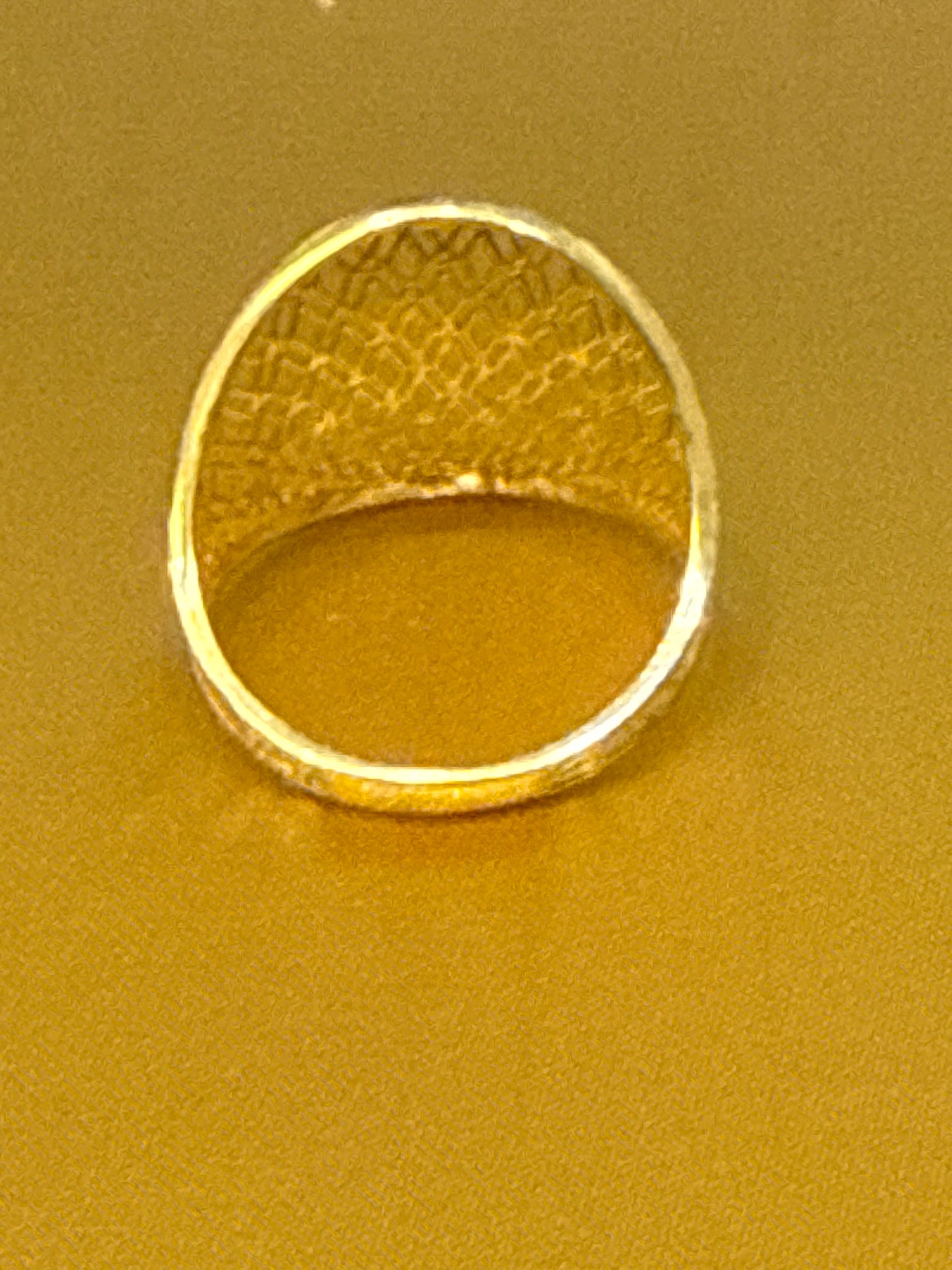 Must Have Contemporary Design a with Modern take with Light Weight Band Open Gallery Index or Second Finger ring for Wedding or Party Rhodium Plated 22K Gold Size 9.5, 2.8g  SKU: R0249W