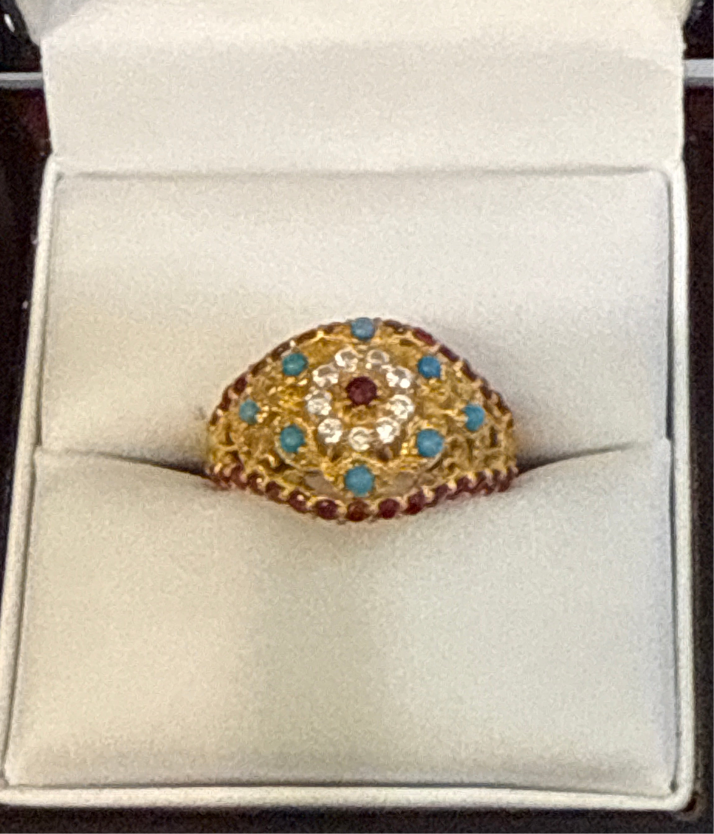 Gemstone Ring 22K Gold 8.5Size , Weight: 4.5g SKU:RW0105