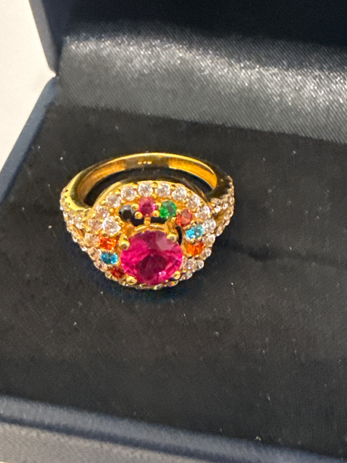Gemstone Ring 22K Gold Size6.5, Weight: 5.3g SKU:RW097