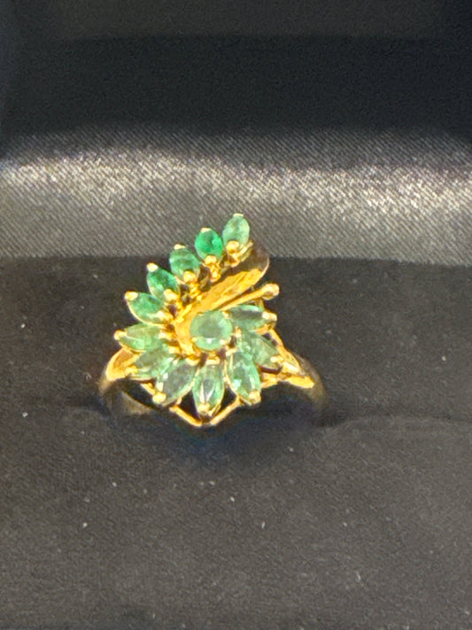 Gemstone Ring 22K Gold Size7 , Weight: 3.5g SKU:RW099