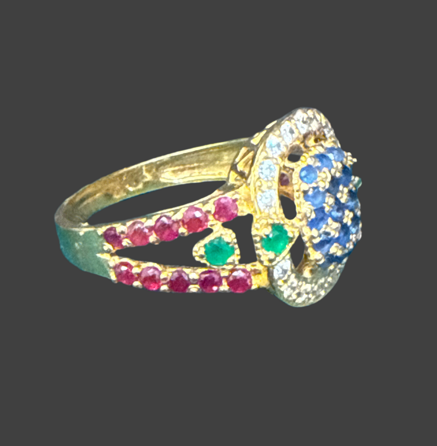Gemstone Ring 22K Gold Size7.5 , Weight: 4.8g SKU:RW0101