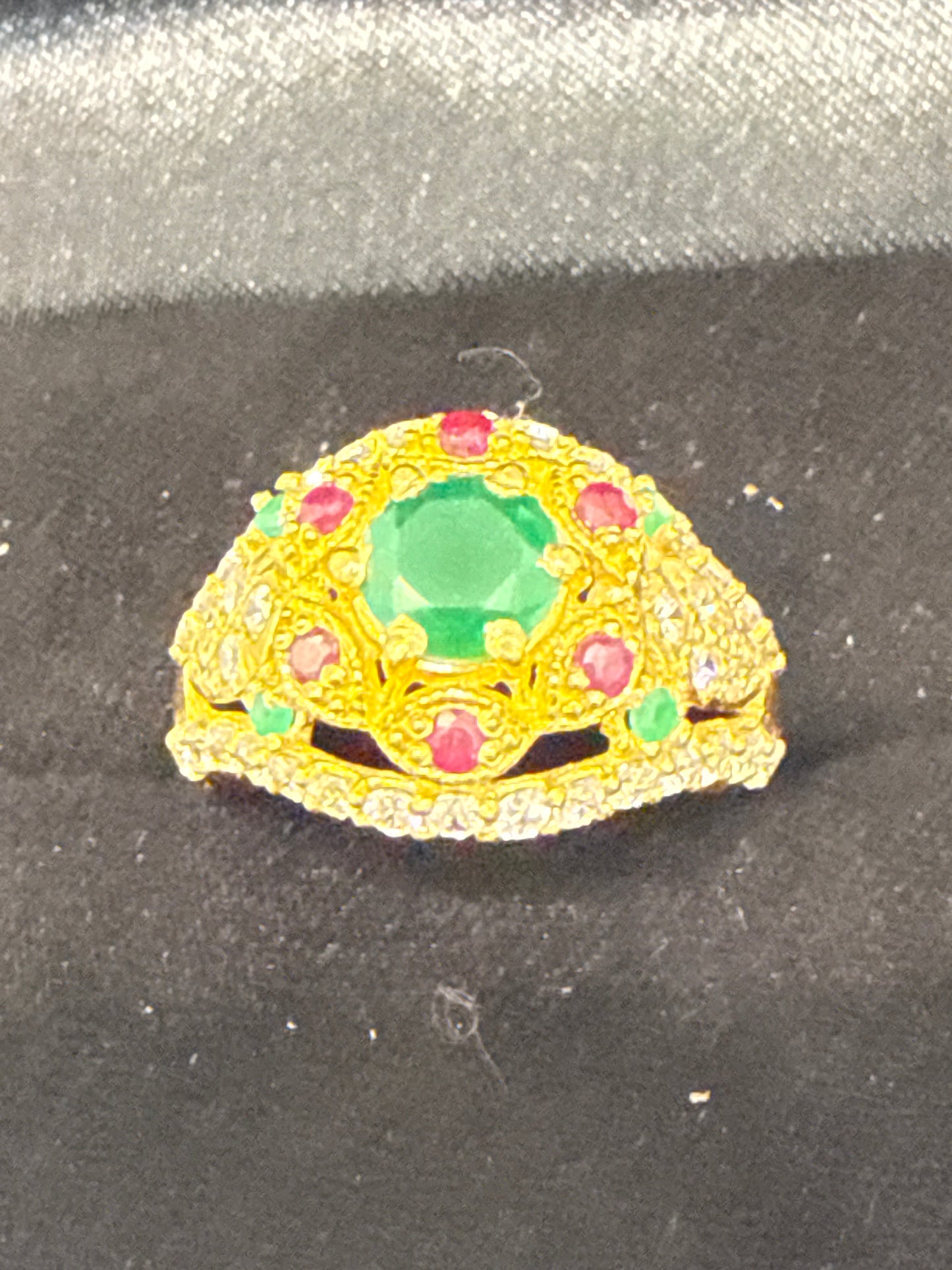 Gemstone Ring 22K Gold 7.5Size , Weight: 4.5g SKU:RW085