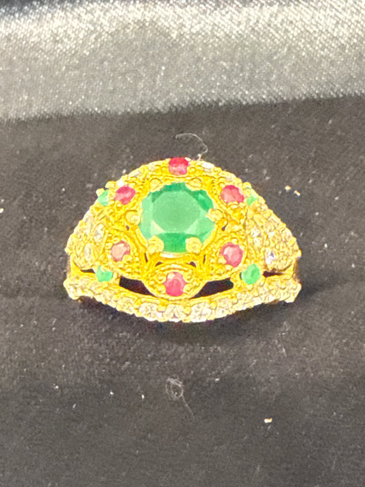Gemstone Ring 22K Gold 7.5Size , Weight: 4.5g SKU:RW085