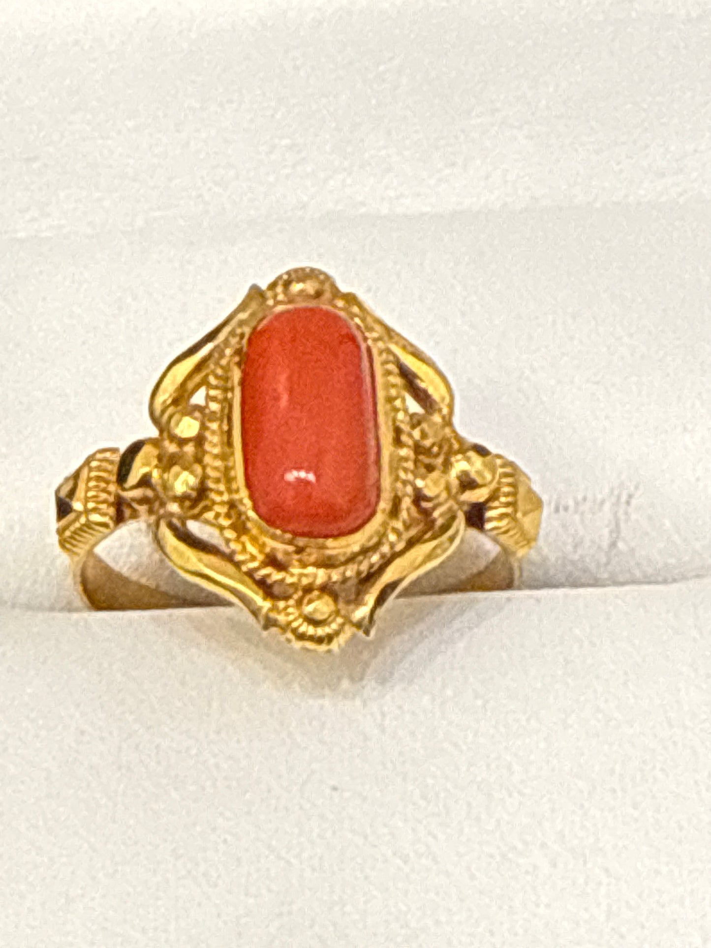 Gemstone Ring 22K Gold Size5.5, Weight: 2.9g SKU:RW071