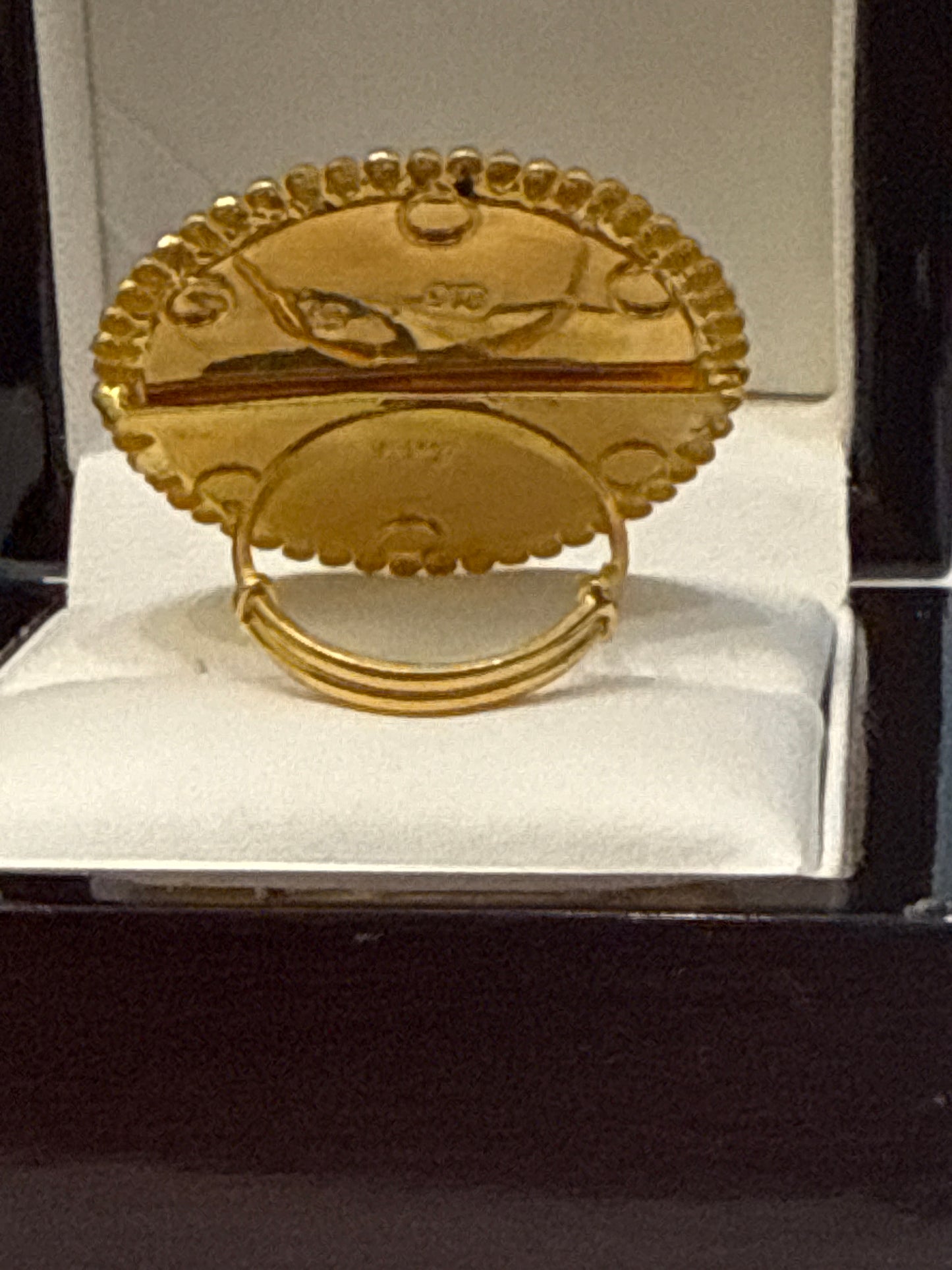 Women’s Bursting Stars Ring for Wedding or Casual 22K Gold Size Adjustable 5-12, Weight: 12.1g,  SKU:R145W