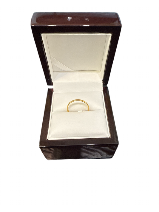Unisex Thin Band Ring 22K Gold Size 7.25 Weight:1.4g  SKU: R0178U