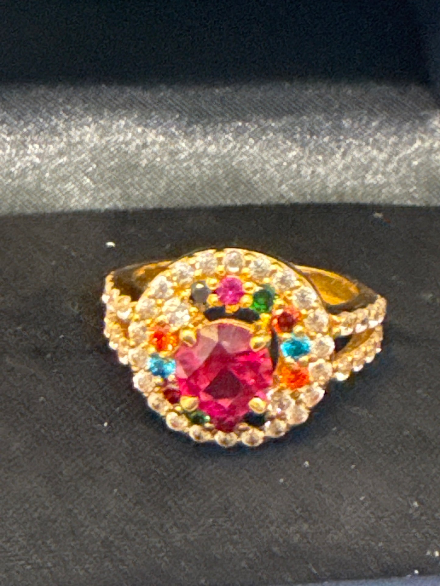 Gemstone Ring 22K Gold Size6.5, Weight: 5.6 SKU:RW073
