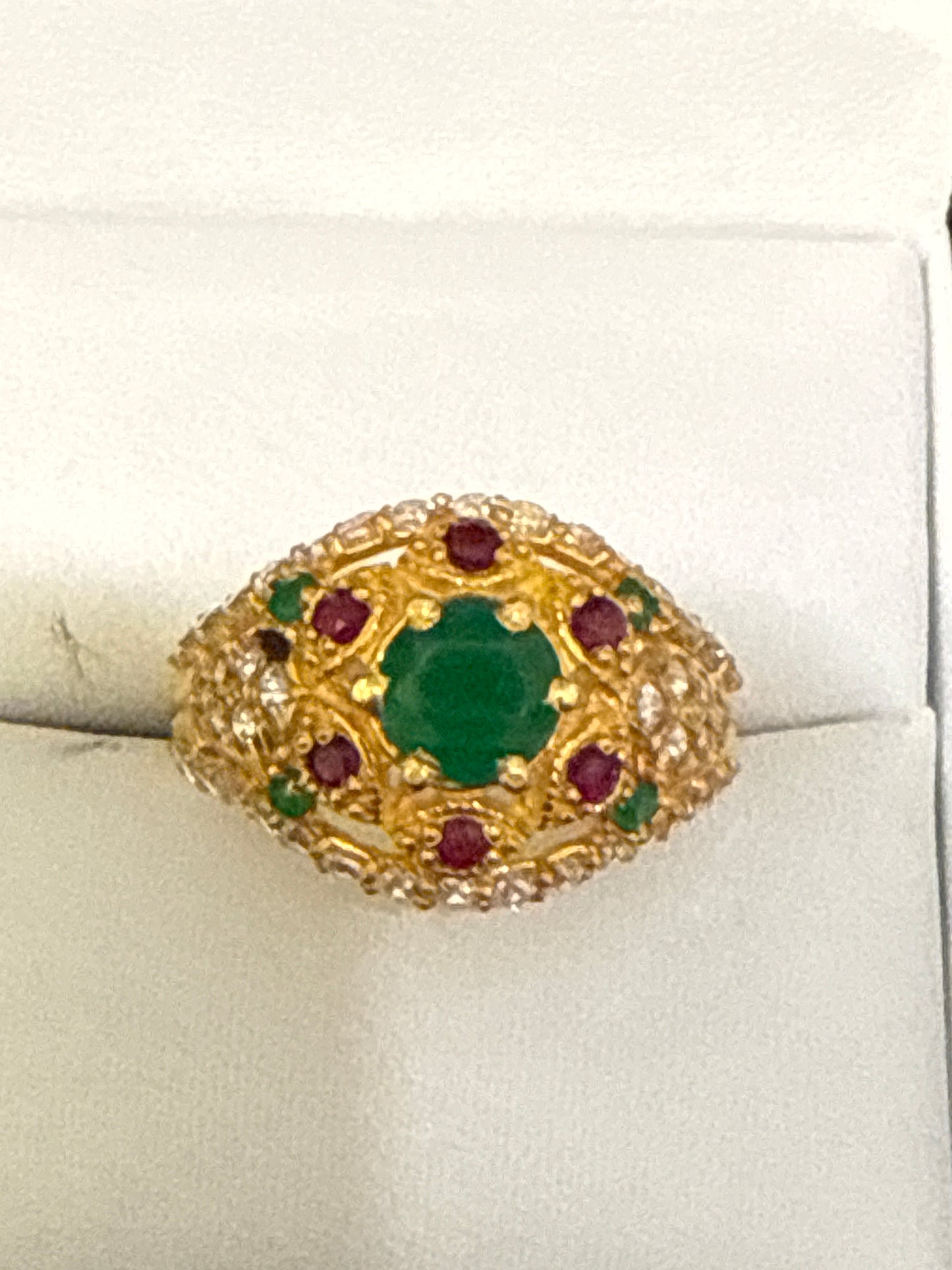Gemstone Ring 22K Gold 7.5Size , Weight: 4.5g SKU:RW085