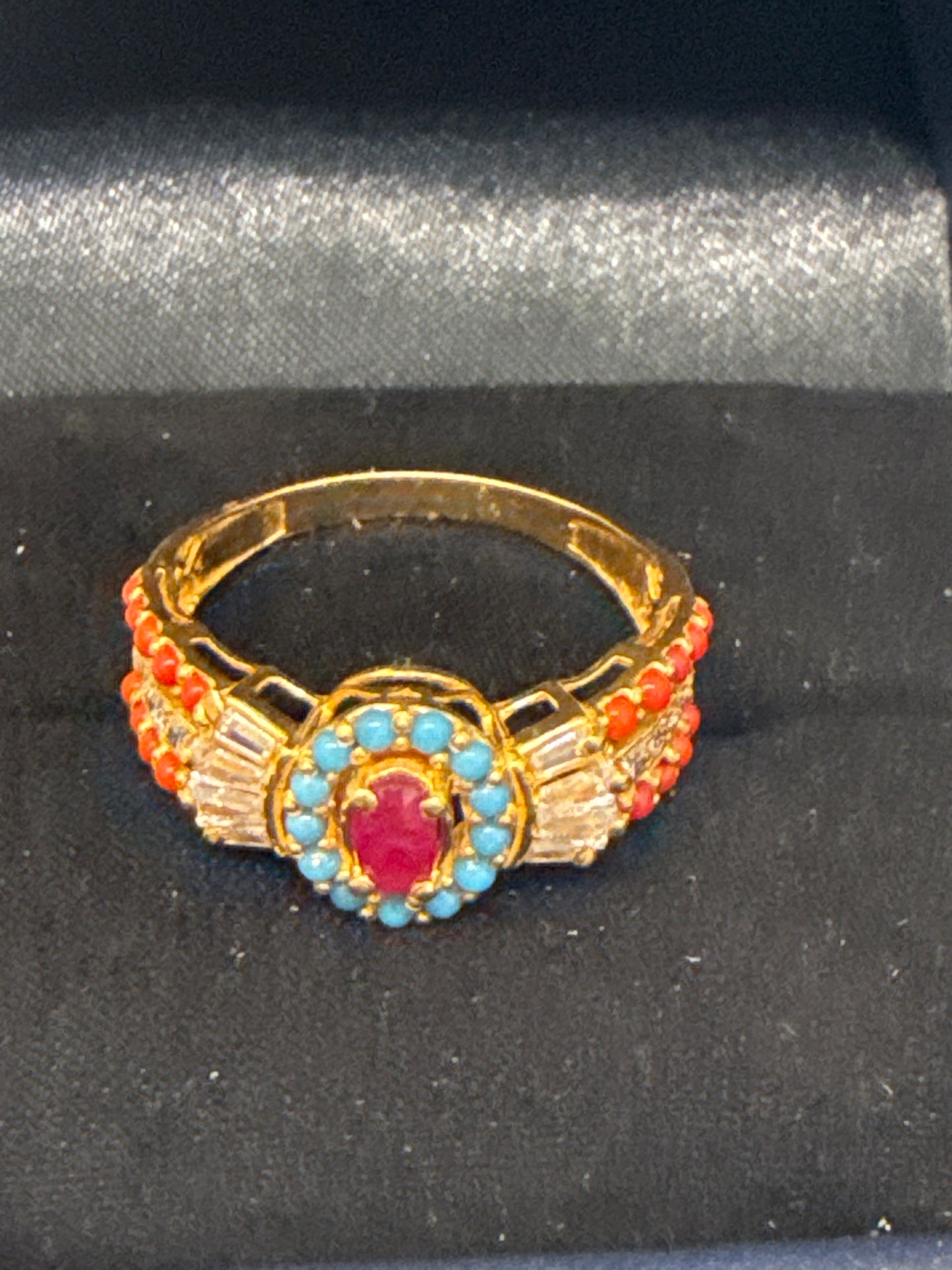Gemstone Ring 22K Gold Size9 , Weight: 4.1g SKU:RW092